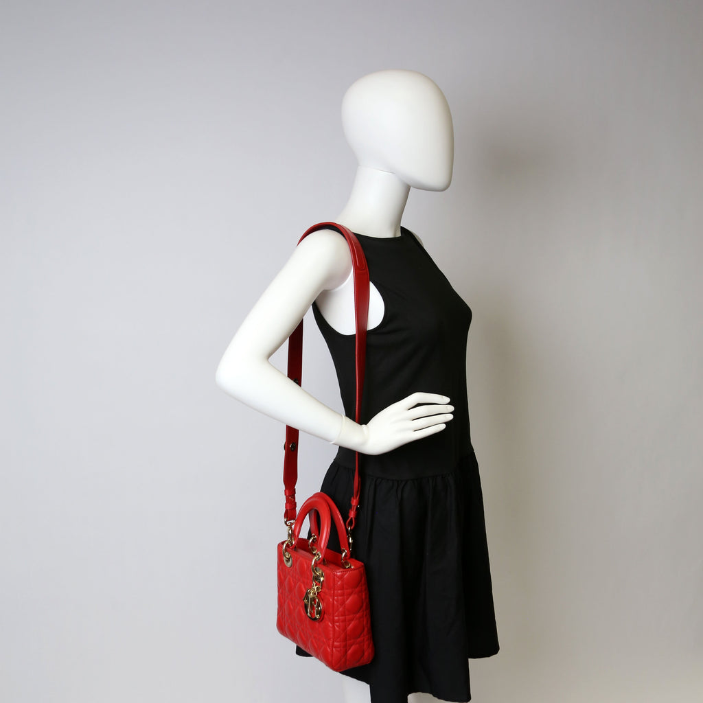 Lady Dior ABCDior Small Red