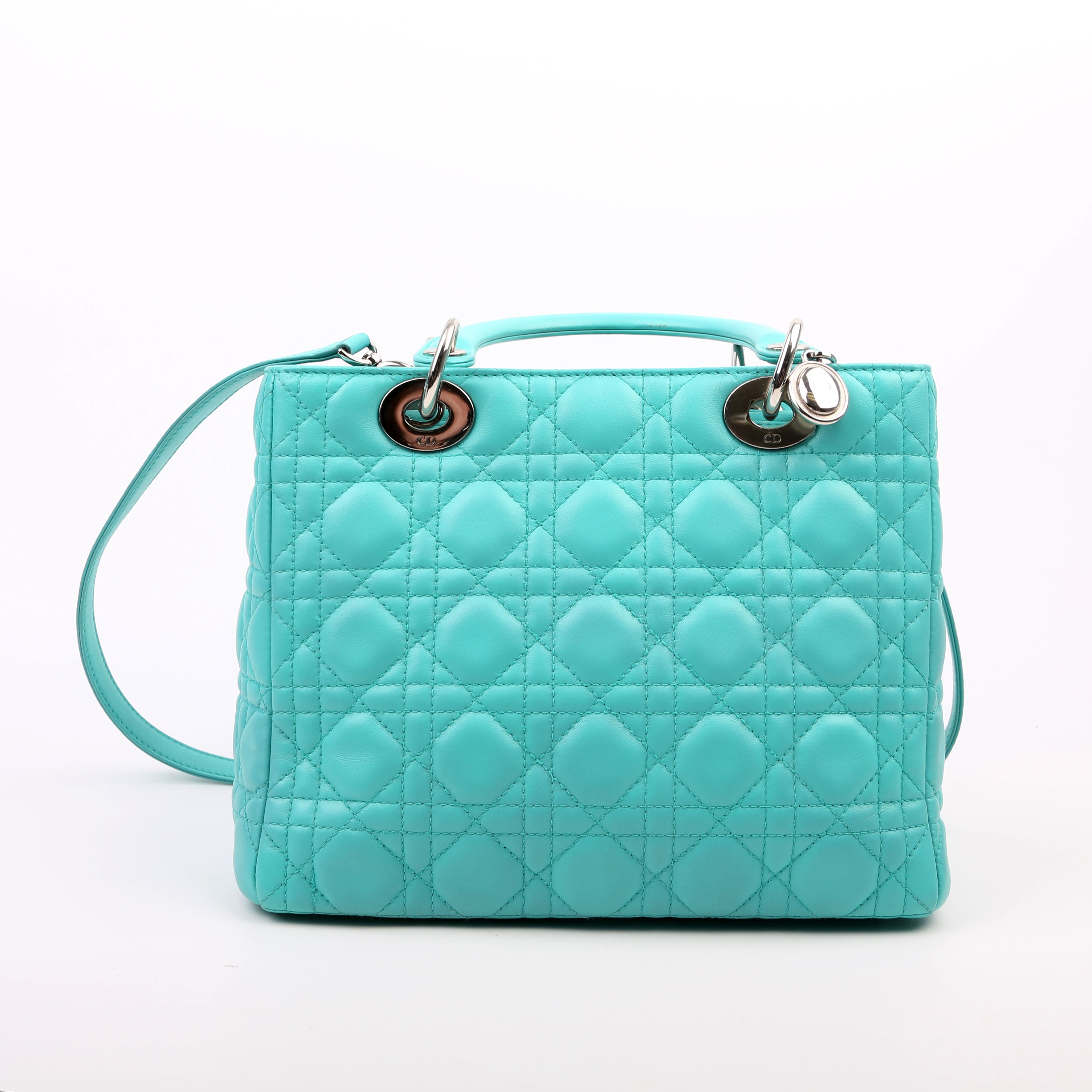 Dior Lady Dior Medium Lambskin Teal