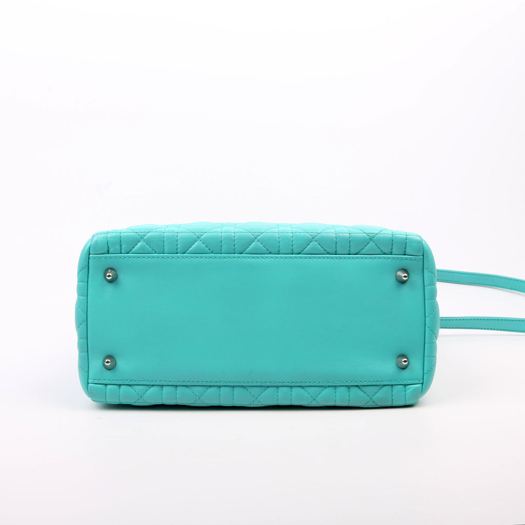 Dior Lady Dior Medium Lambskin Teal