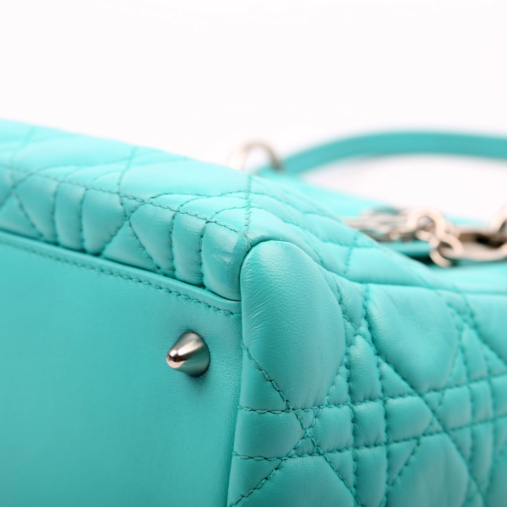 Dior Lady Dior Medium Lambskin Teal
