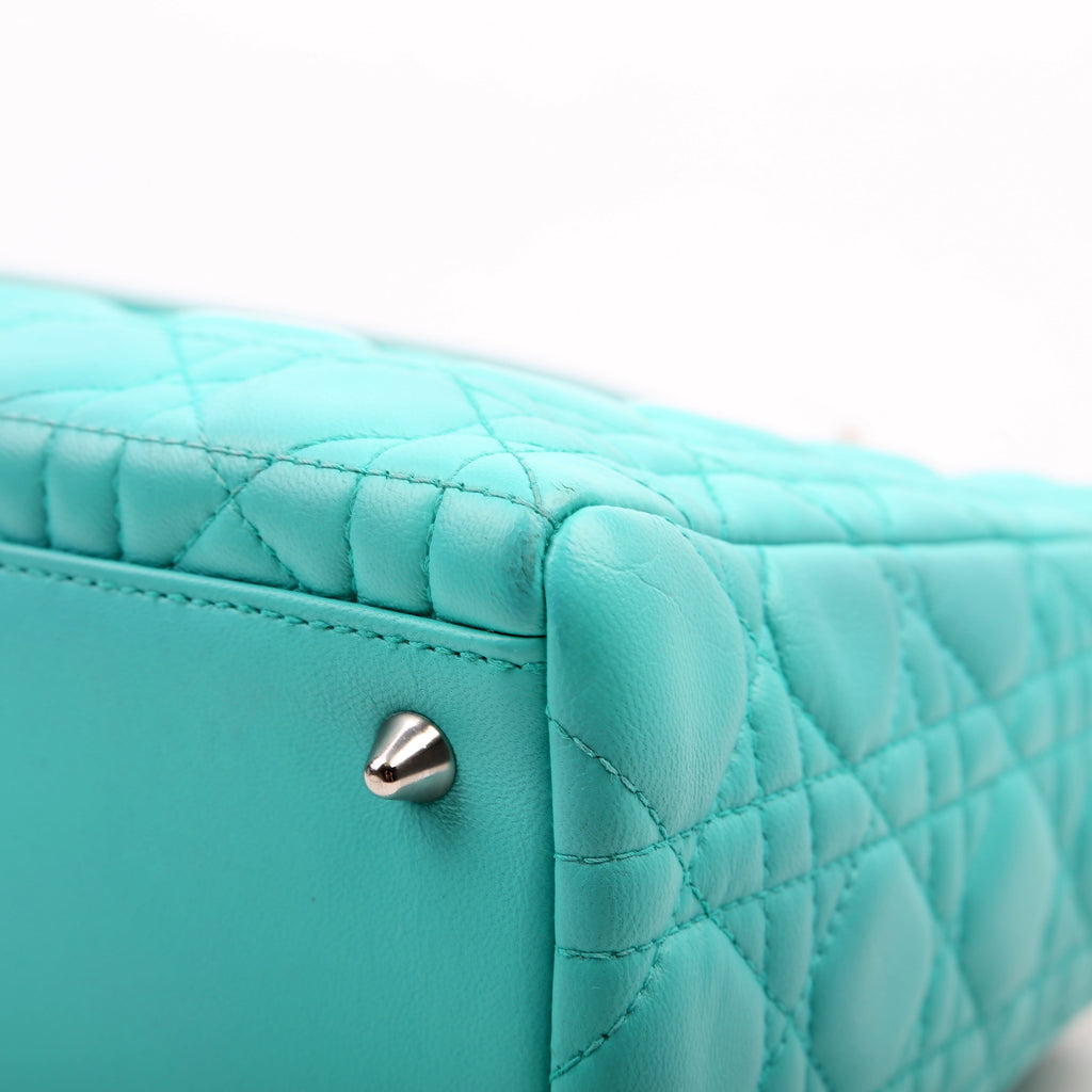 Dior Lady Dior Medium Lambskin Teal