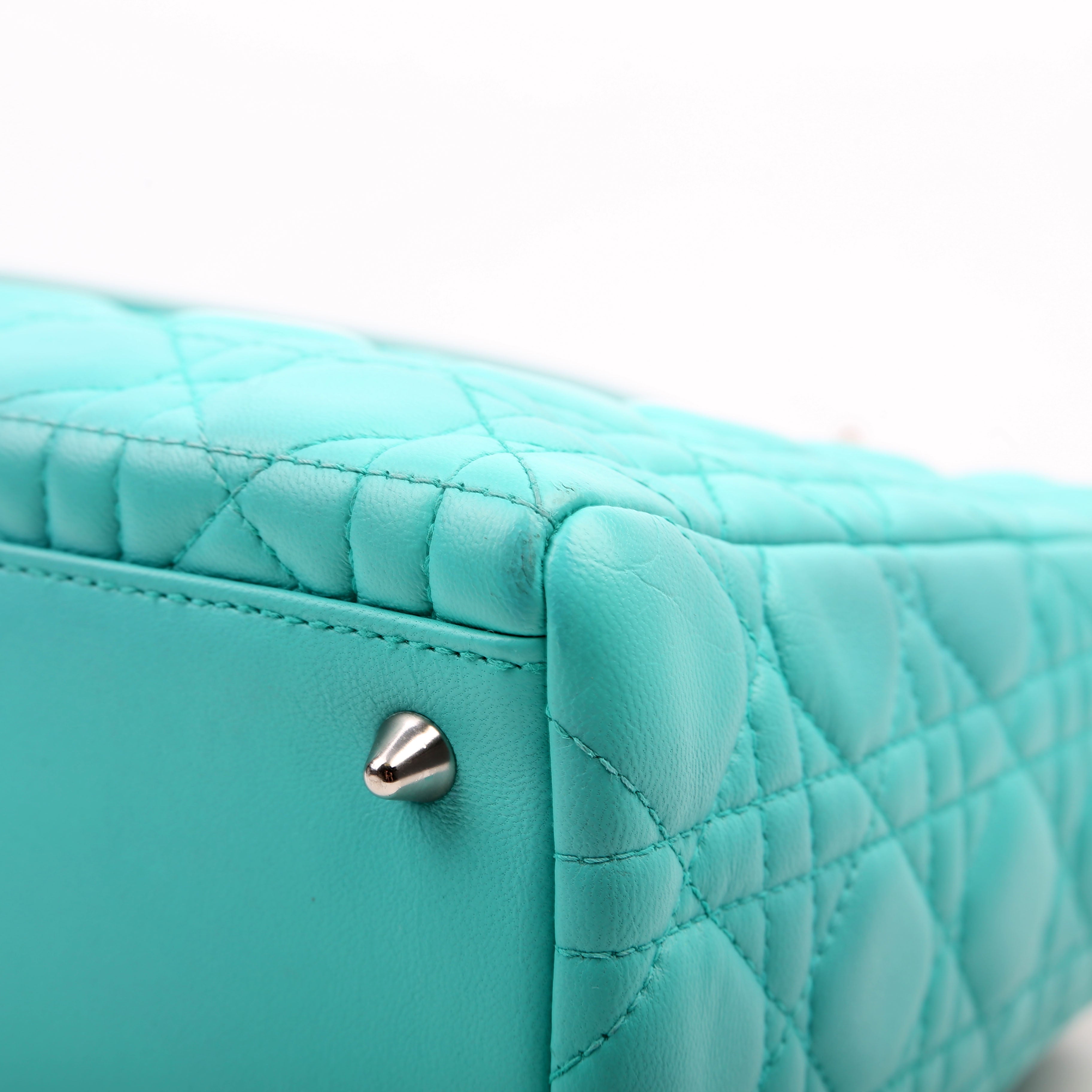 Dior Lady Dior Medium Lambskin Teal