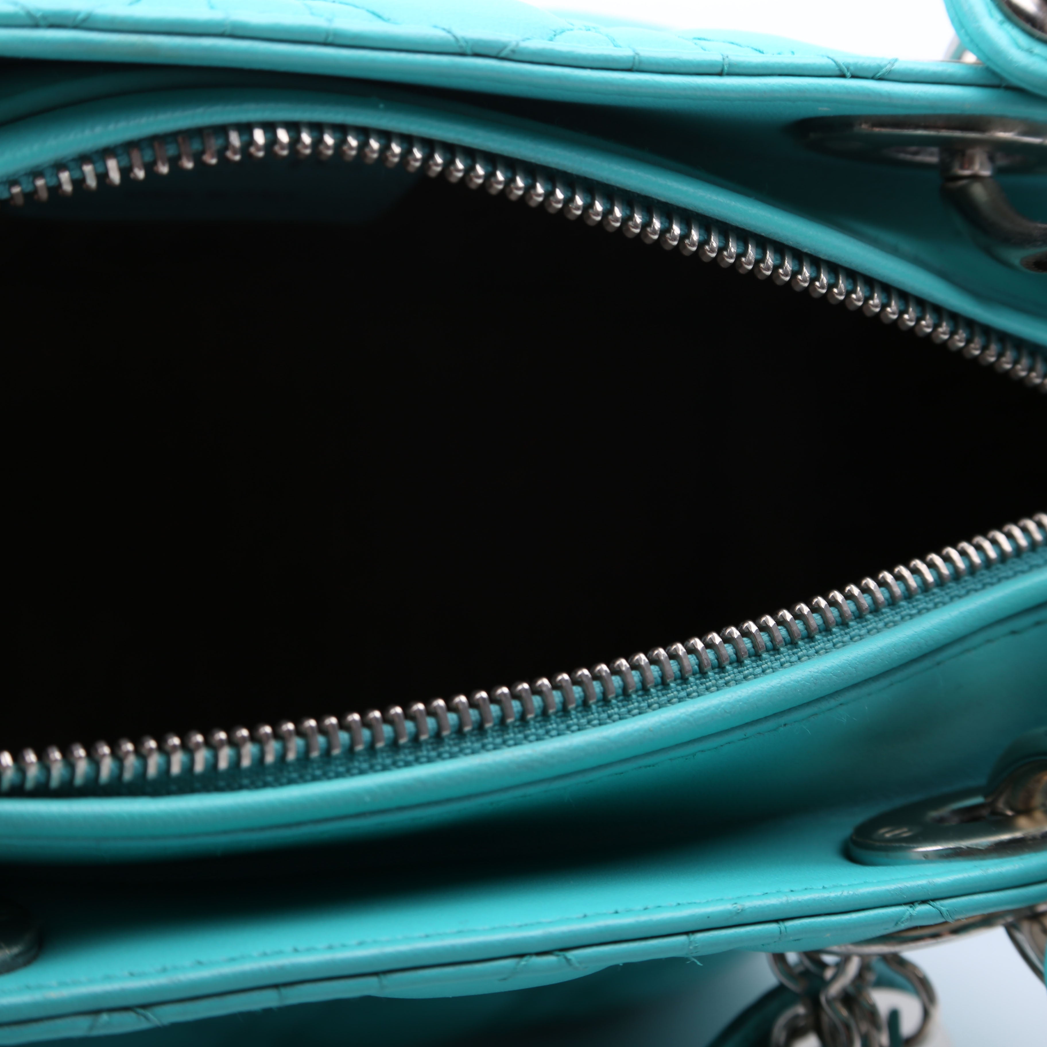 Dior Lady Dior Medium Lambskin Teal