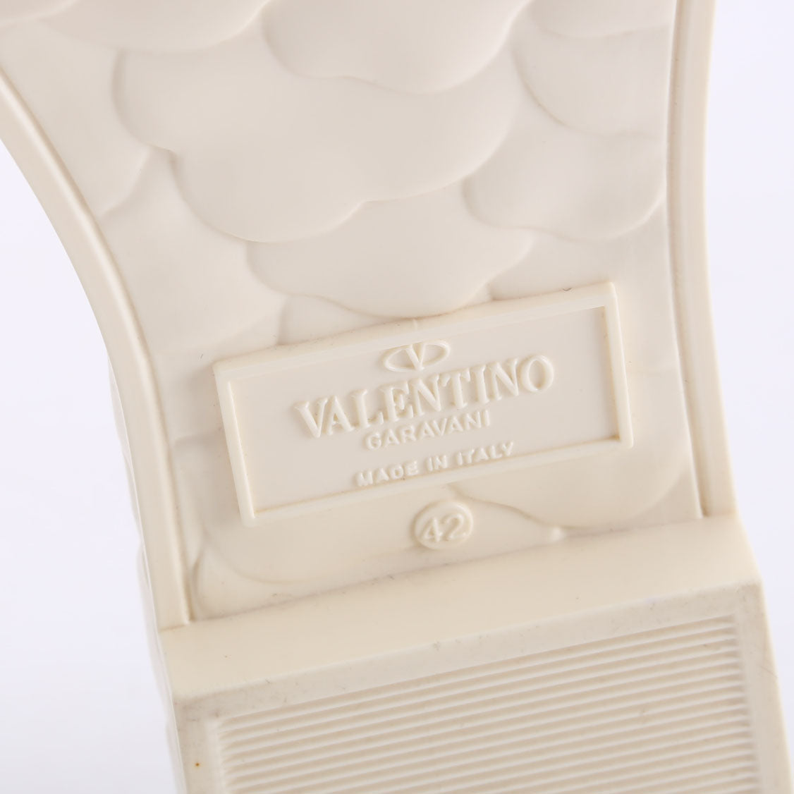 Platform Sculpted Poolside Mules Size 42 White