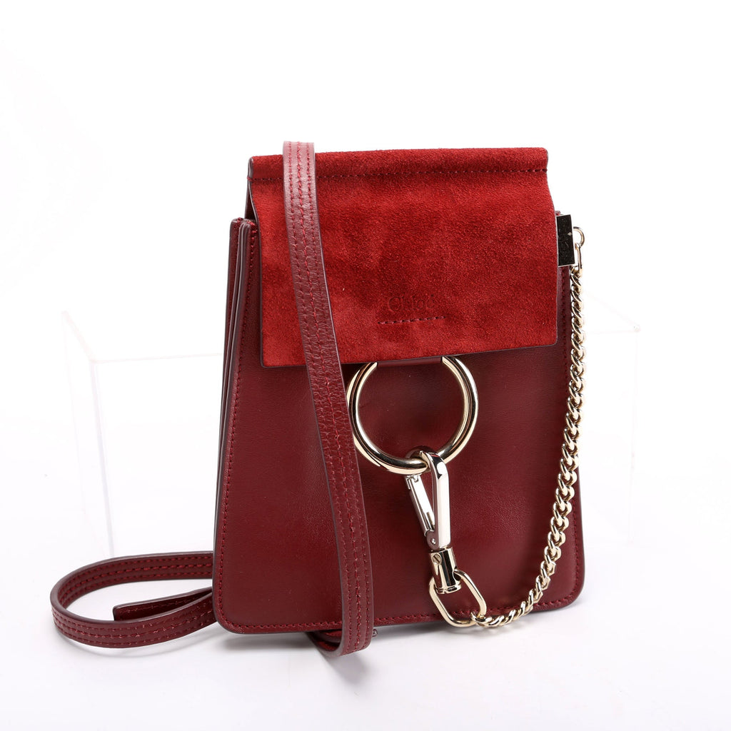 Faye Small Bracelet Bag Red