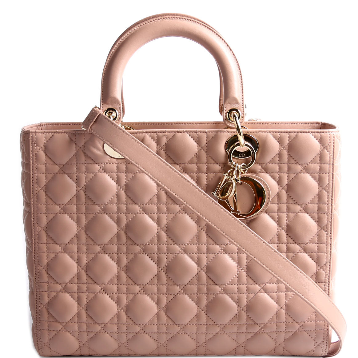 Dior Lady Dior Large Lambskin Newer Pink