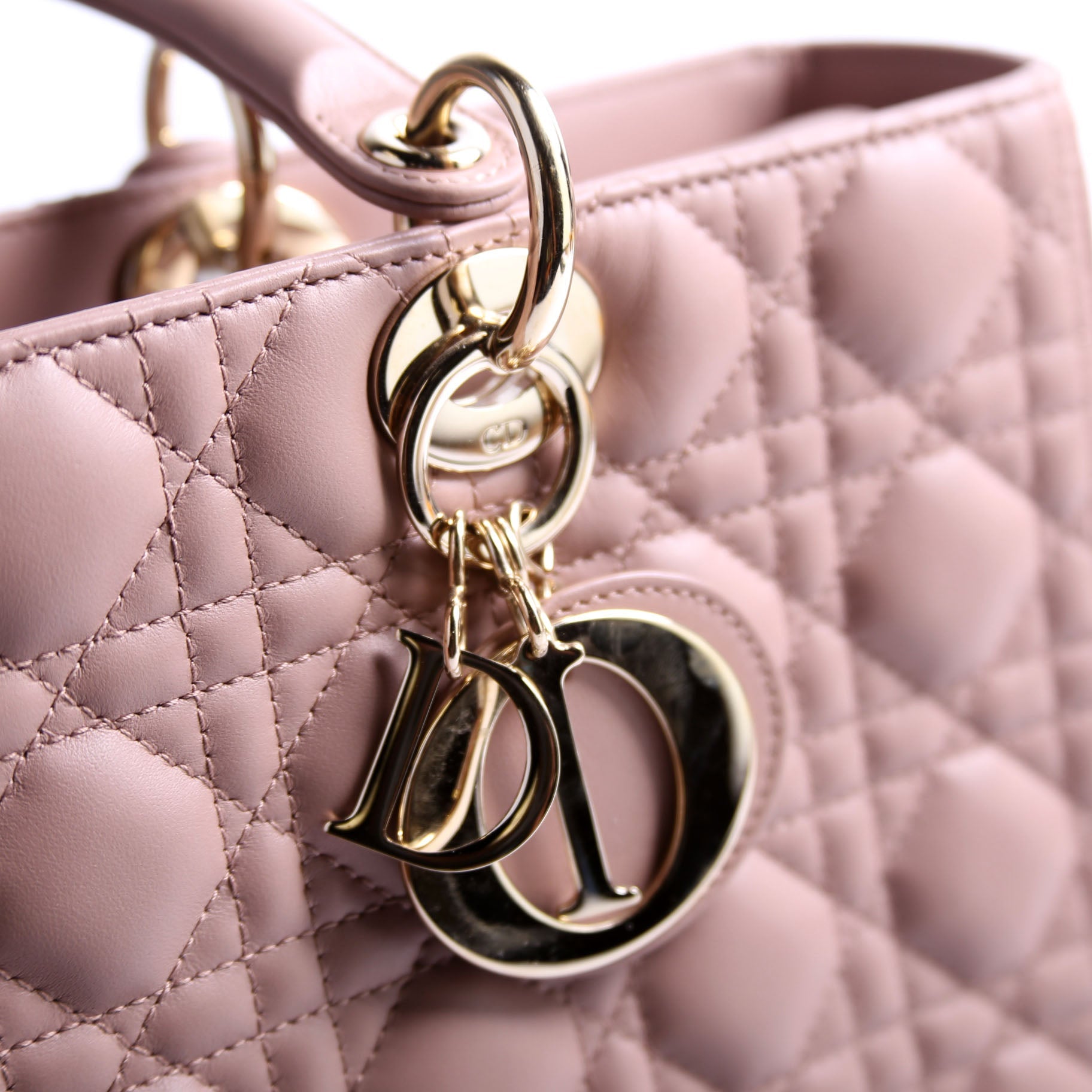 Dior Lady Dior Large Lambskin Newer Pink