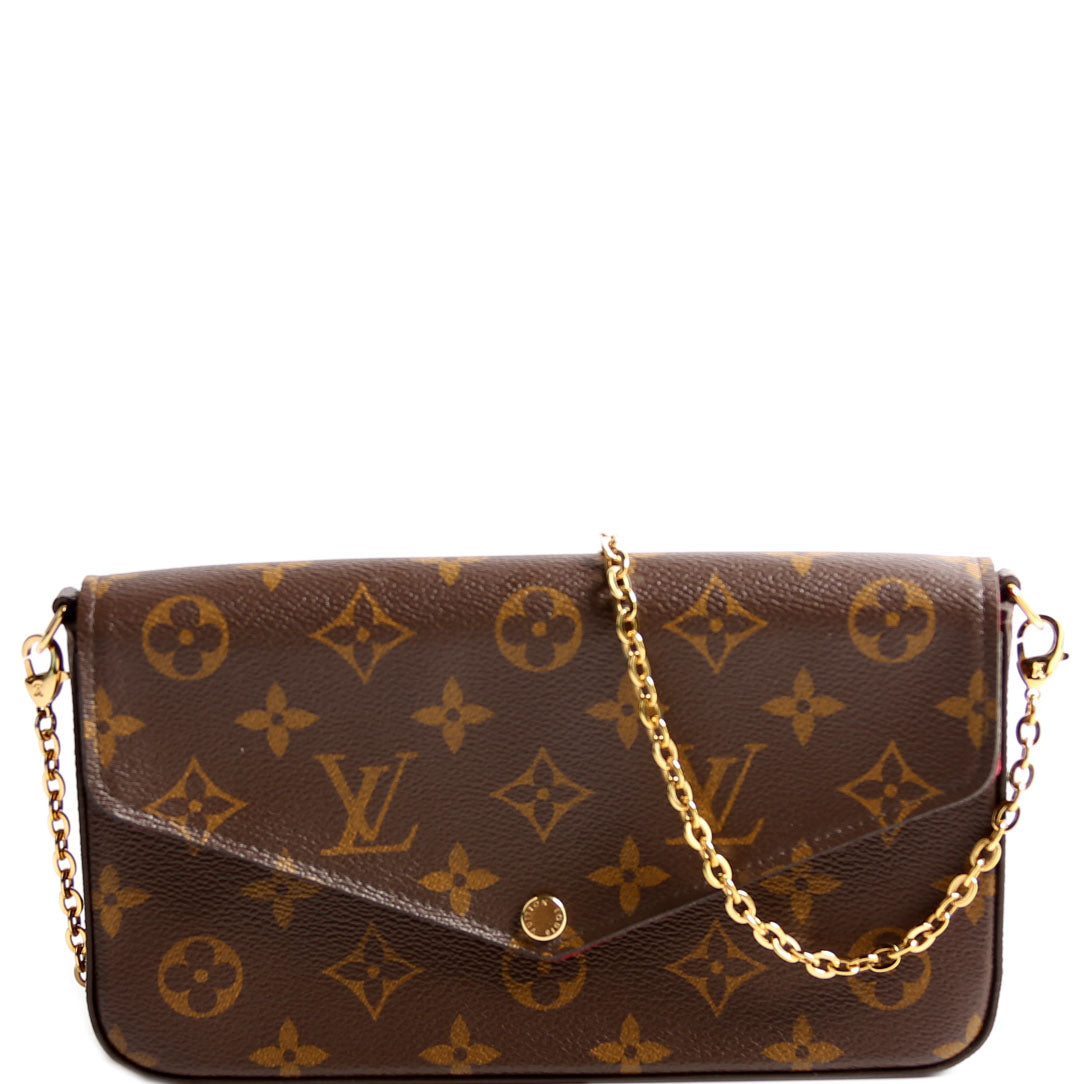 Pochette Felicie Monogram Berry
