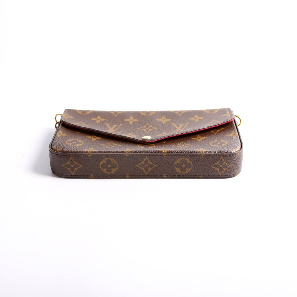 Pochette Felicie Monogram Berry