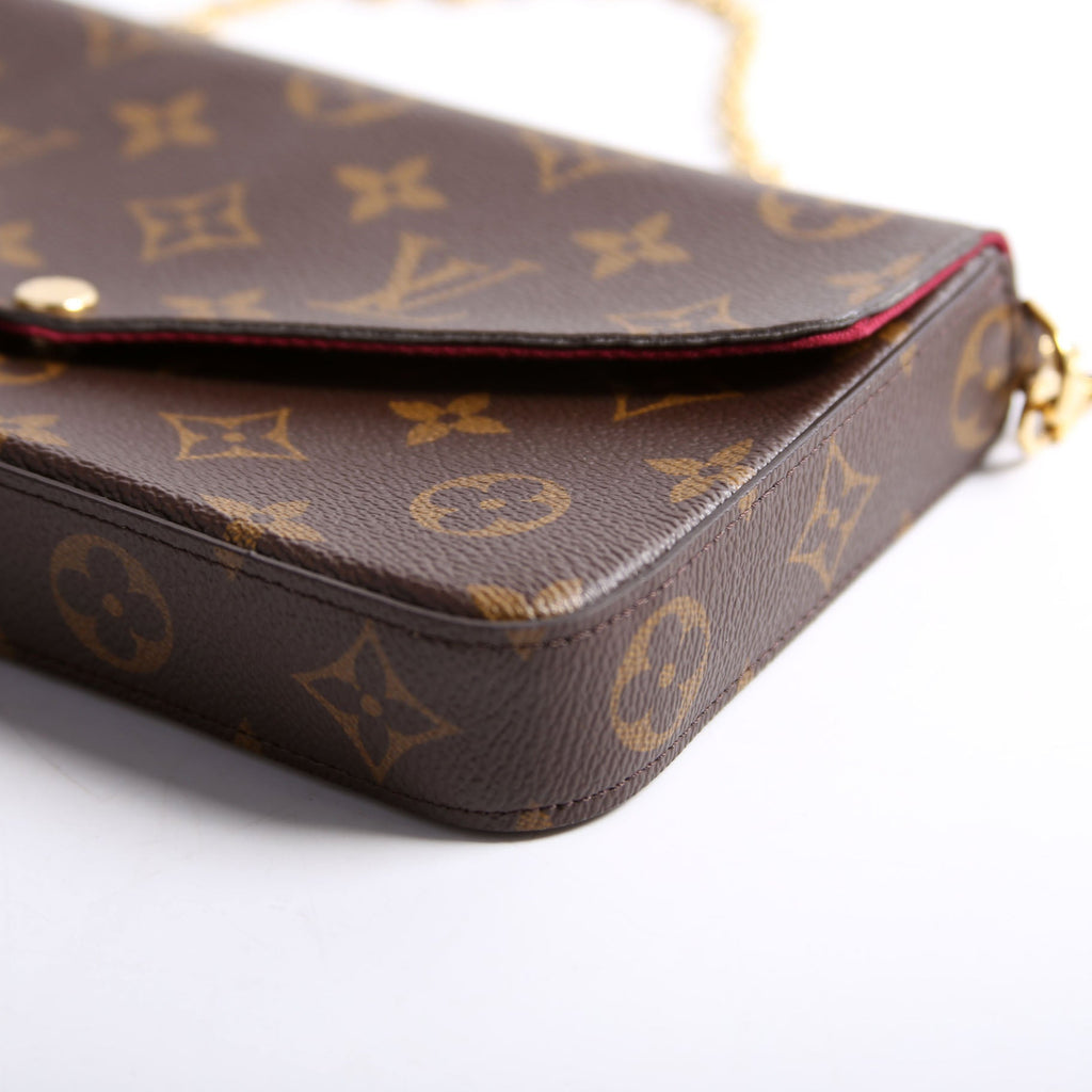 Pochette Felicie Monogram Berry