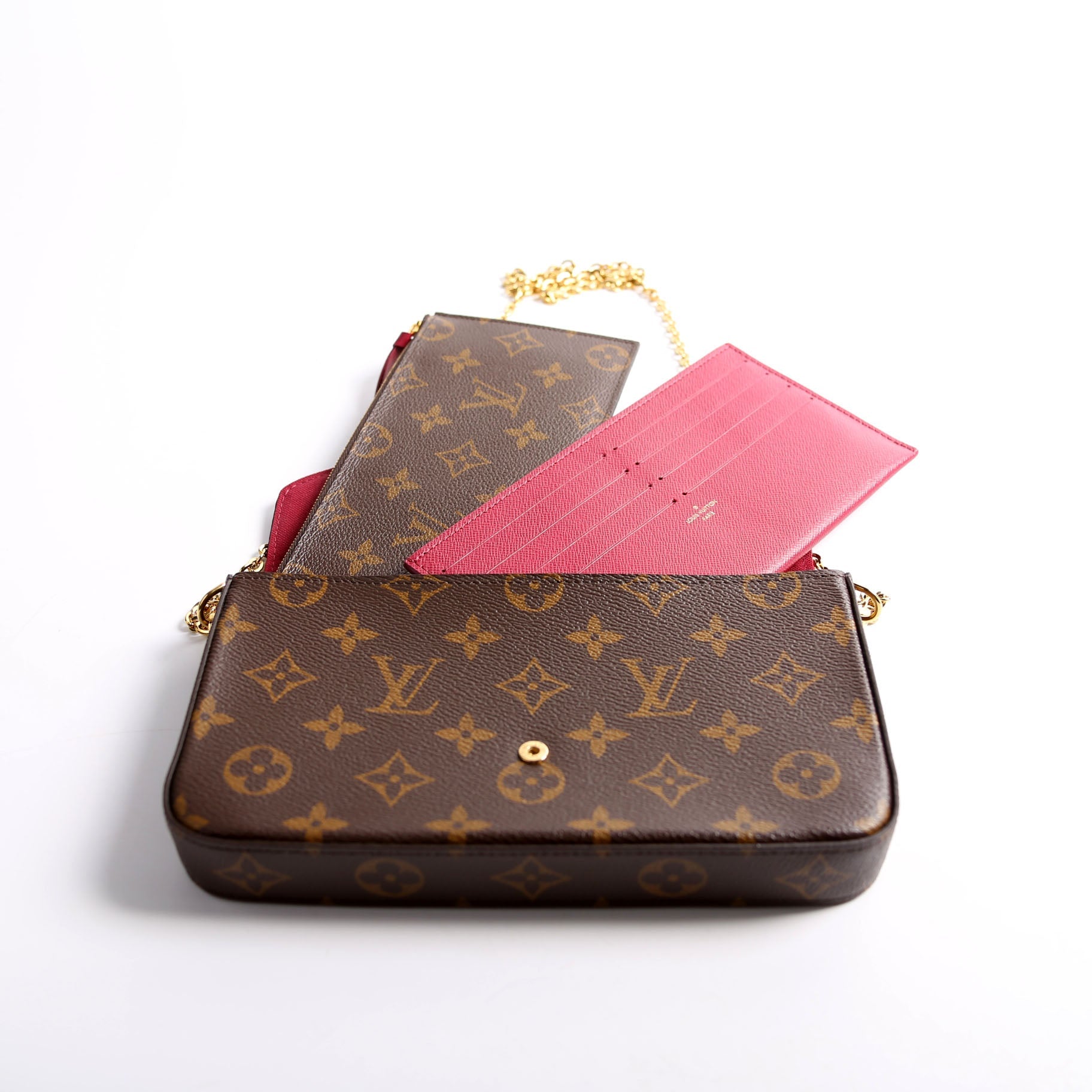 Pochette Felicie Monogram Berry
