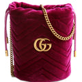 575163 Velvet Marmont Mini Bucket Purple