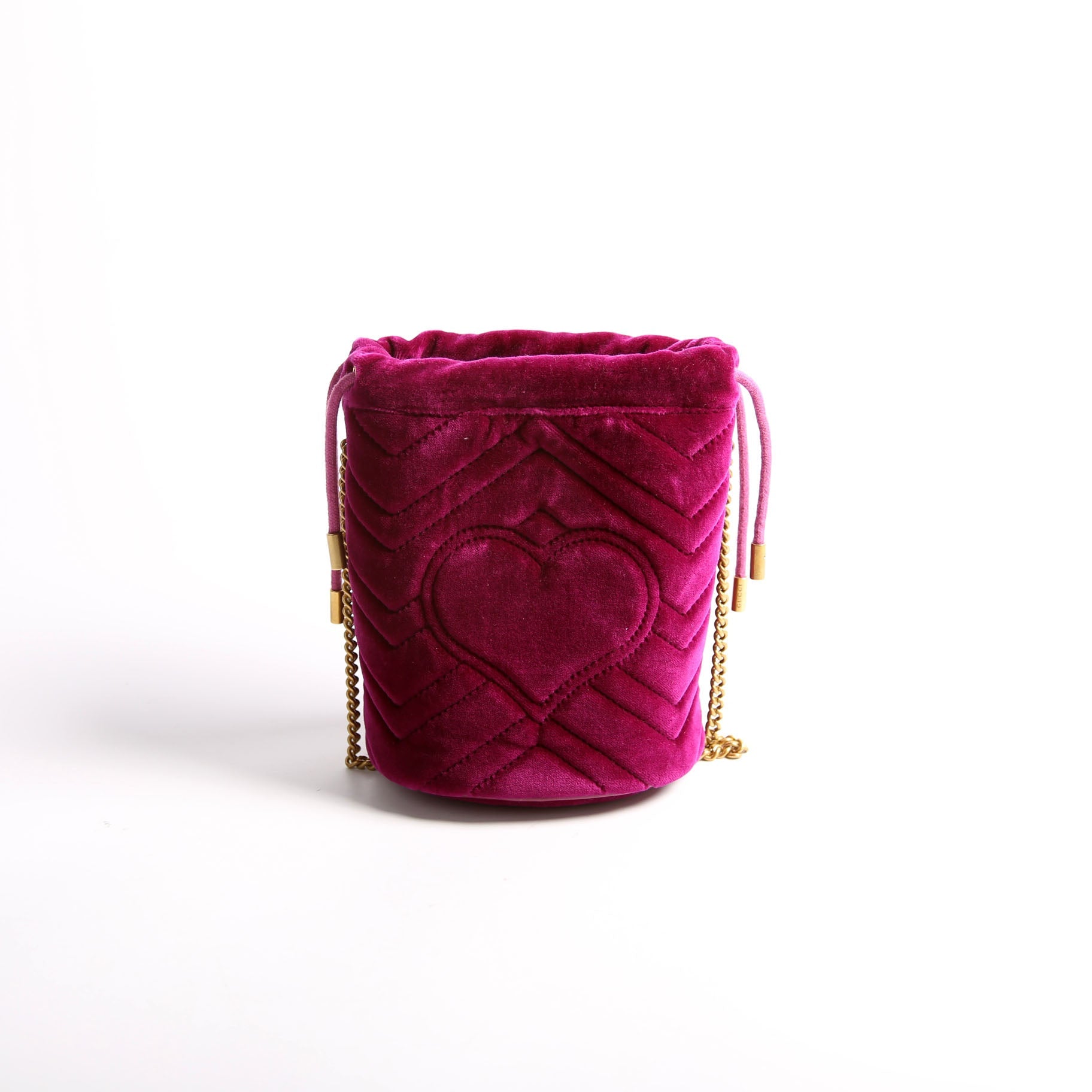 575163 Velvet Marmont Mini Bucket Purple