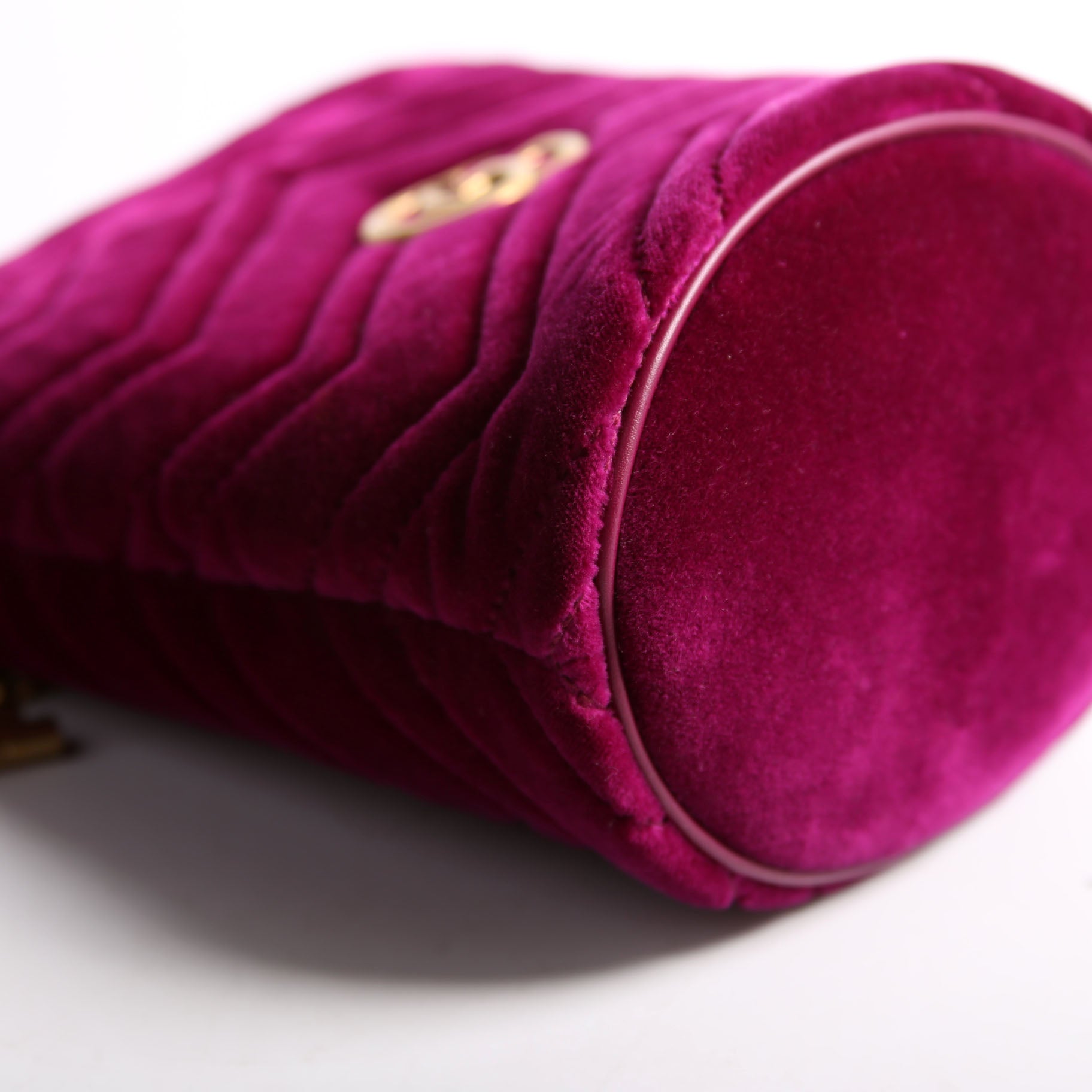 575163 Velvet Marmont Mini Bucket Purple