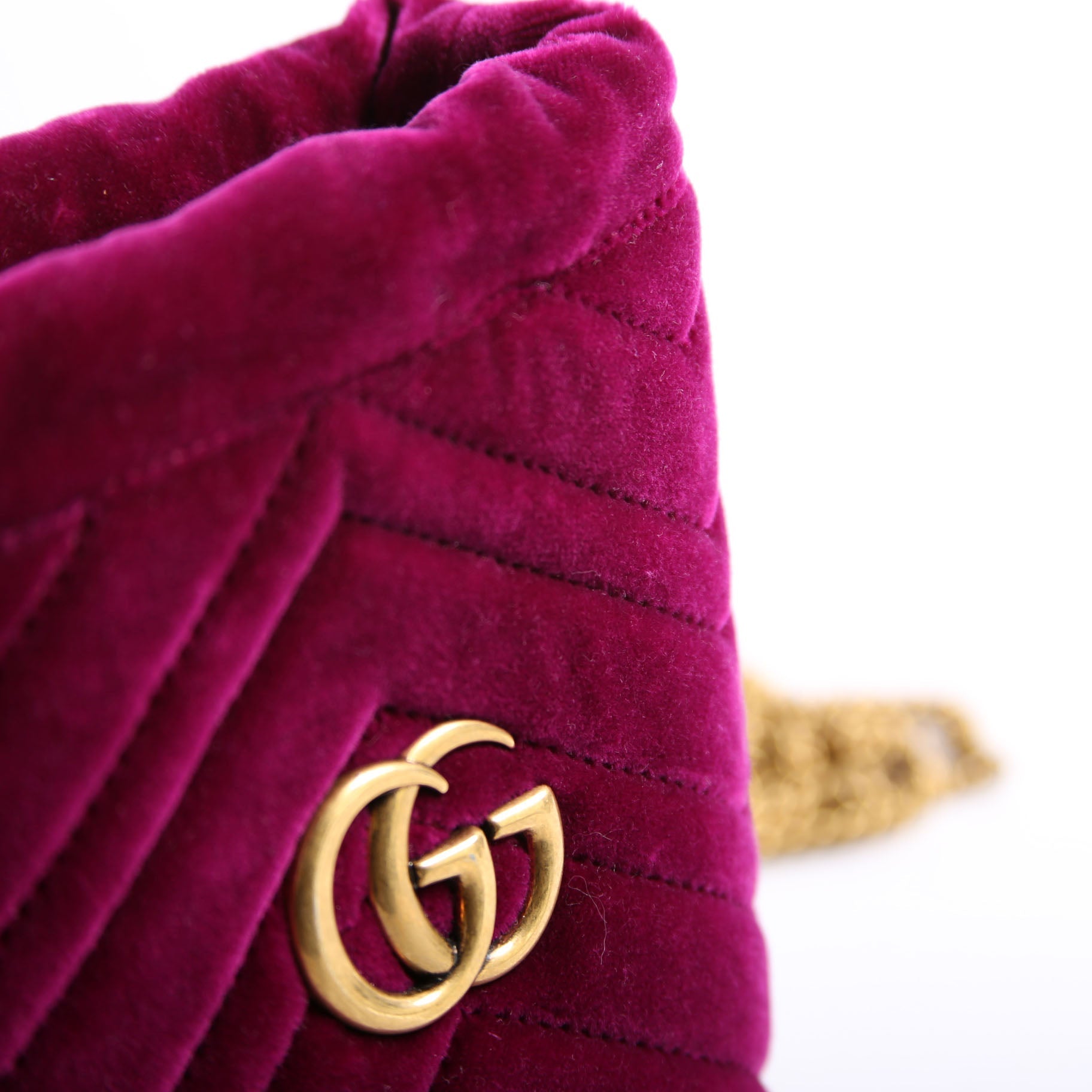 575163 Velvet Marmont Mini Bucket Purple