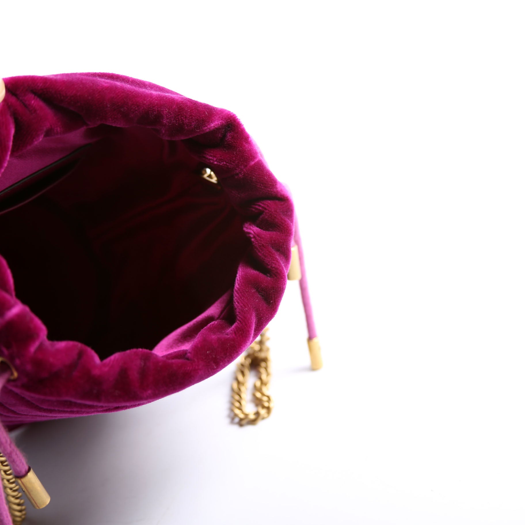 575163 Velvet Marmont Mini Bucket Purple