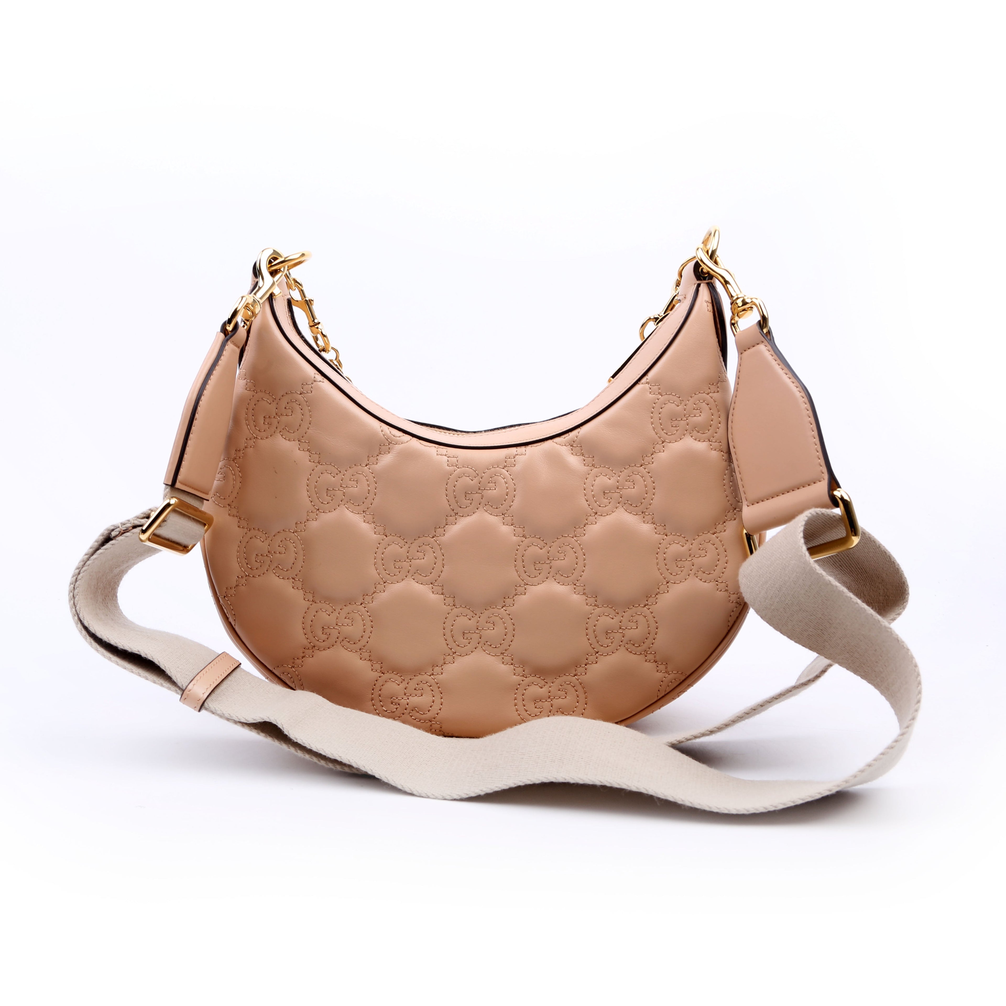 Gucci 739709 Matelasse Small Bag Tan