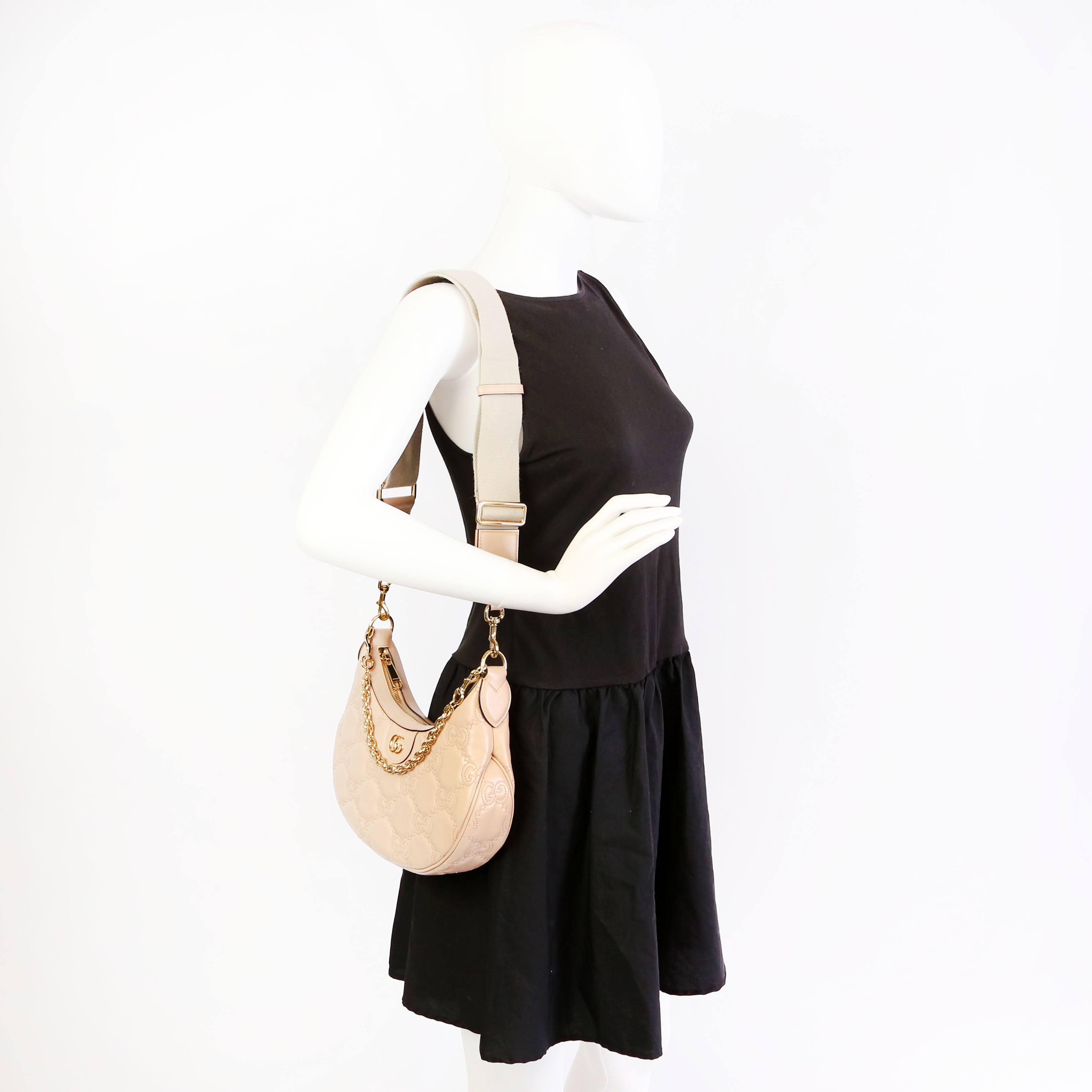 Gucci 739709 Matelasse Small Bag Tan