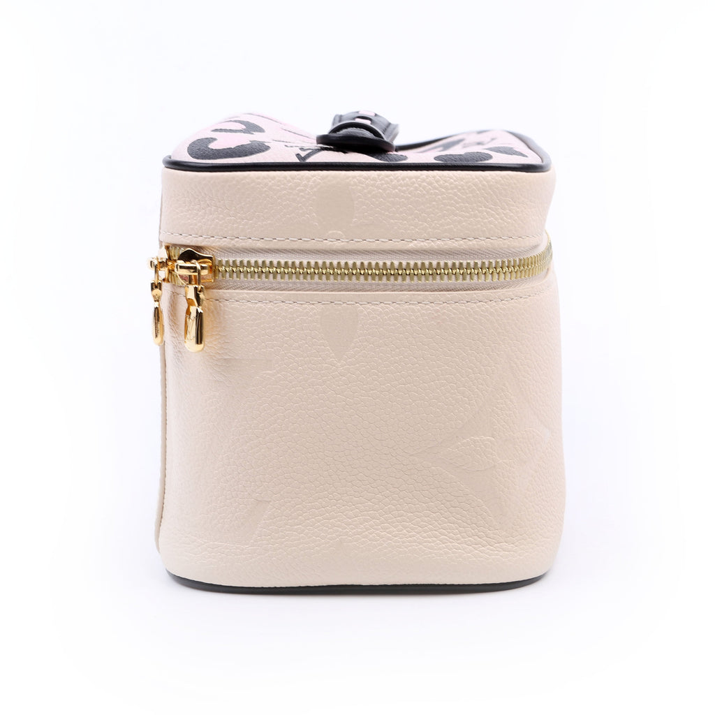 Nice Mini Toiletry Pouch Giant Empreinte Wild At Heart Cream/Pink