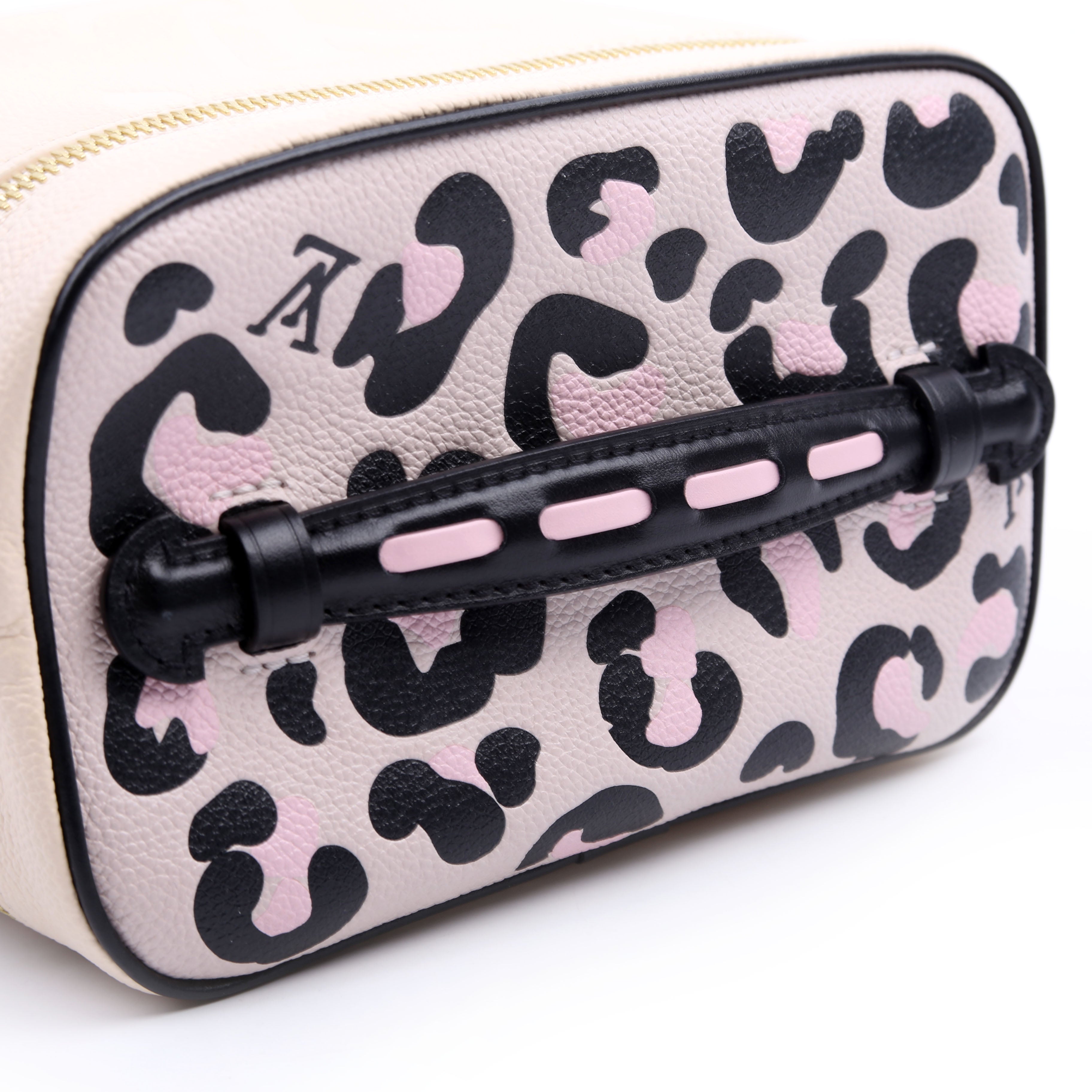 Nice Mini Toiletry Pouch Giant Empreinte Wild At Heart Cream/Pink