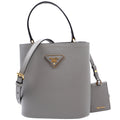 1BA217 Saffiano Cuir Small Panier Bag Grey
