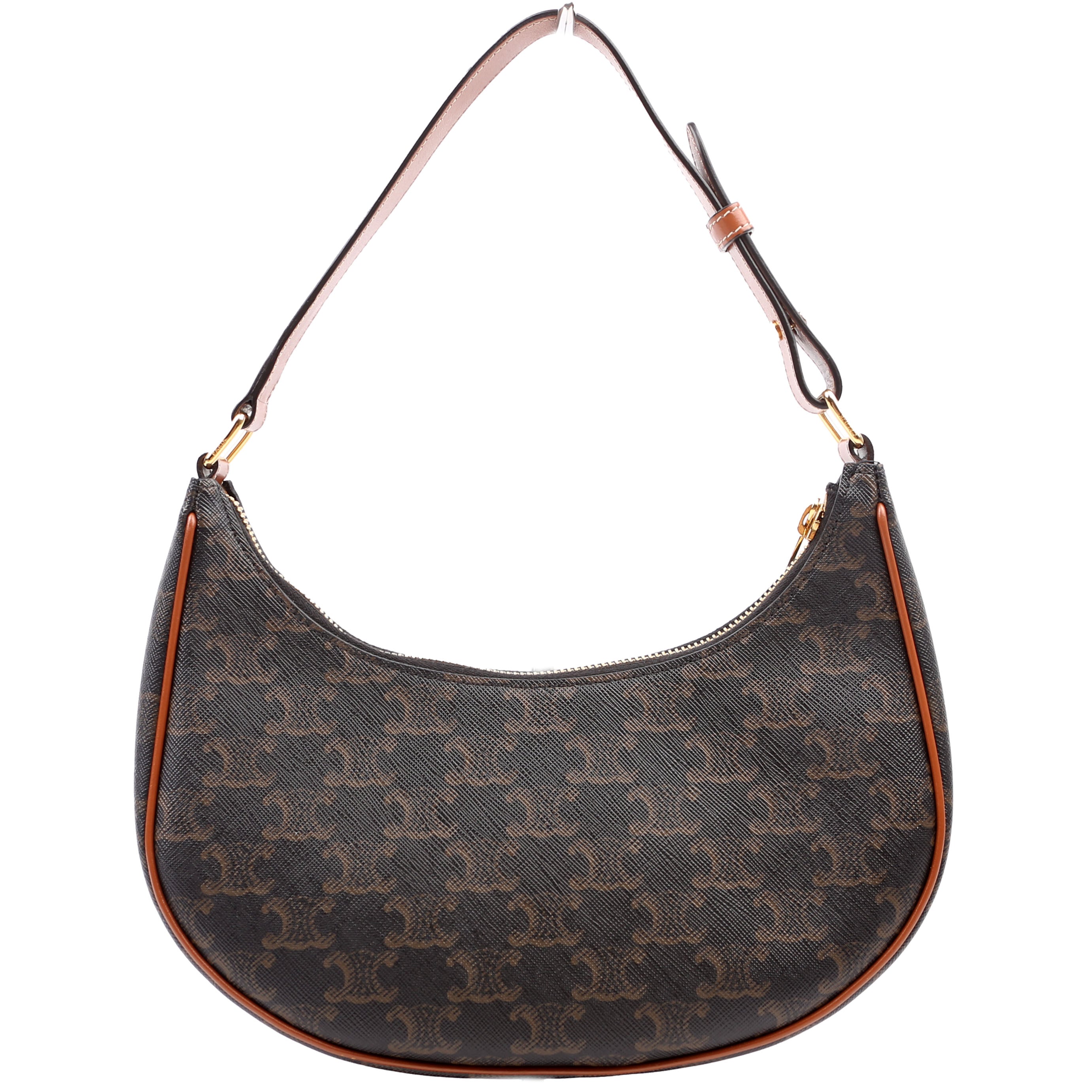 Ava Triomphe Medium Canvas/Calfskin Brown