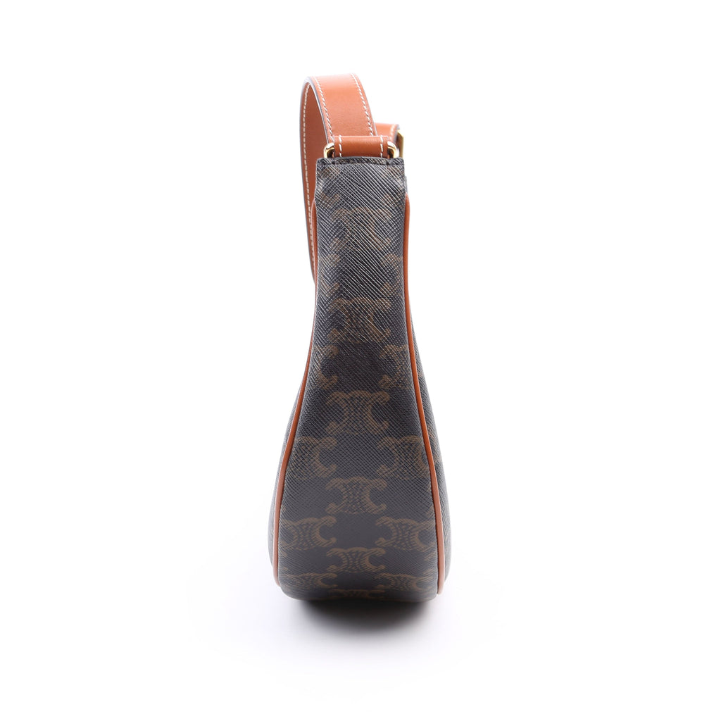 Ava Triomphe Medium Canvas/Calfskin Brown