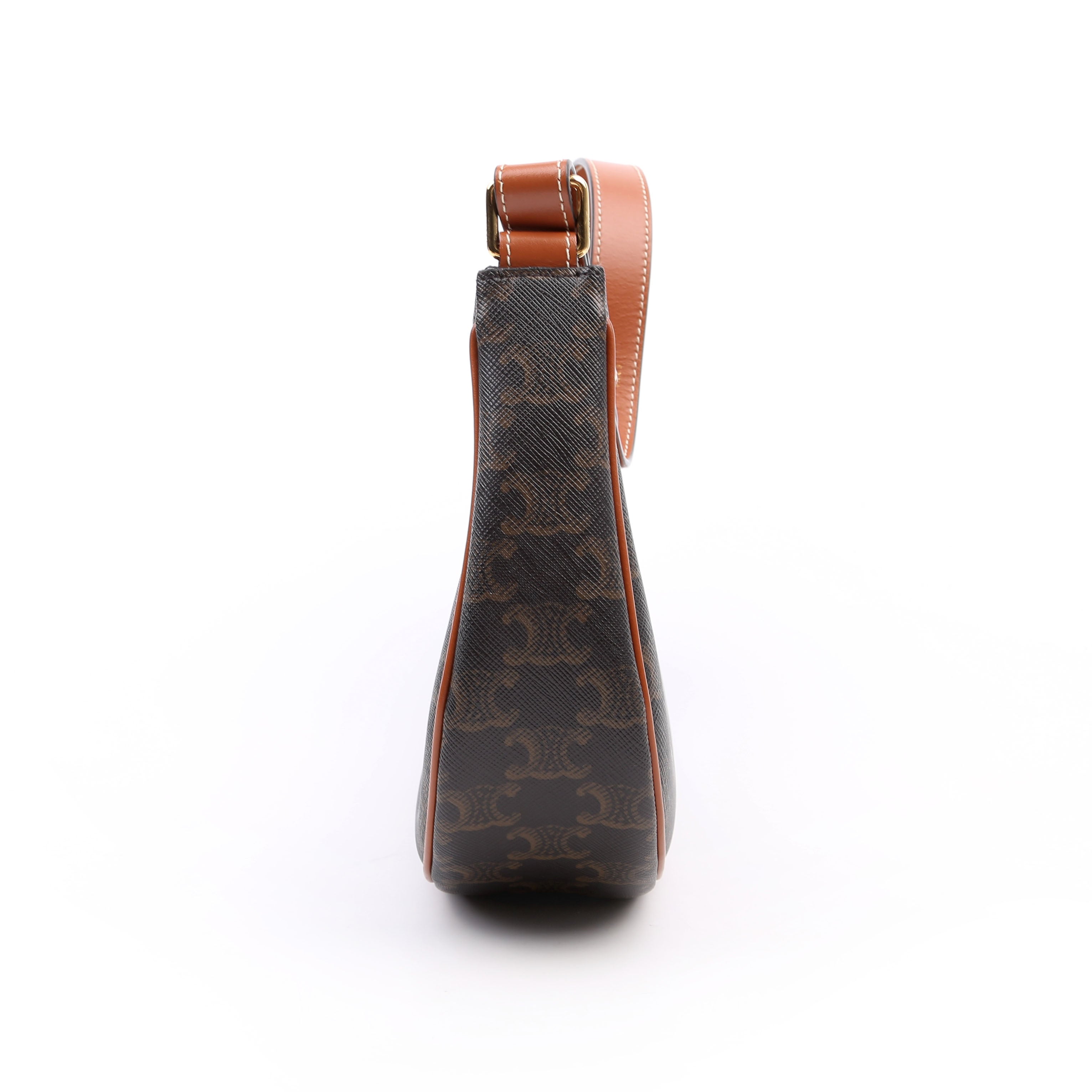 Ava Triomphe Medium Canvas/Calfskin Brown