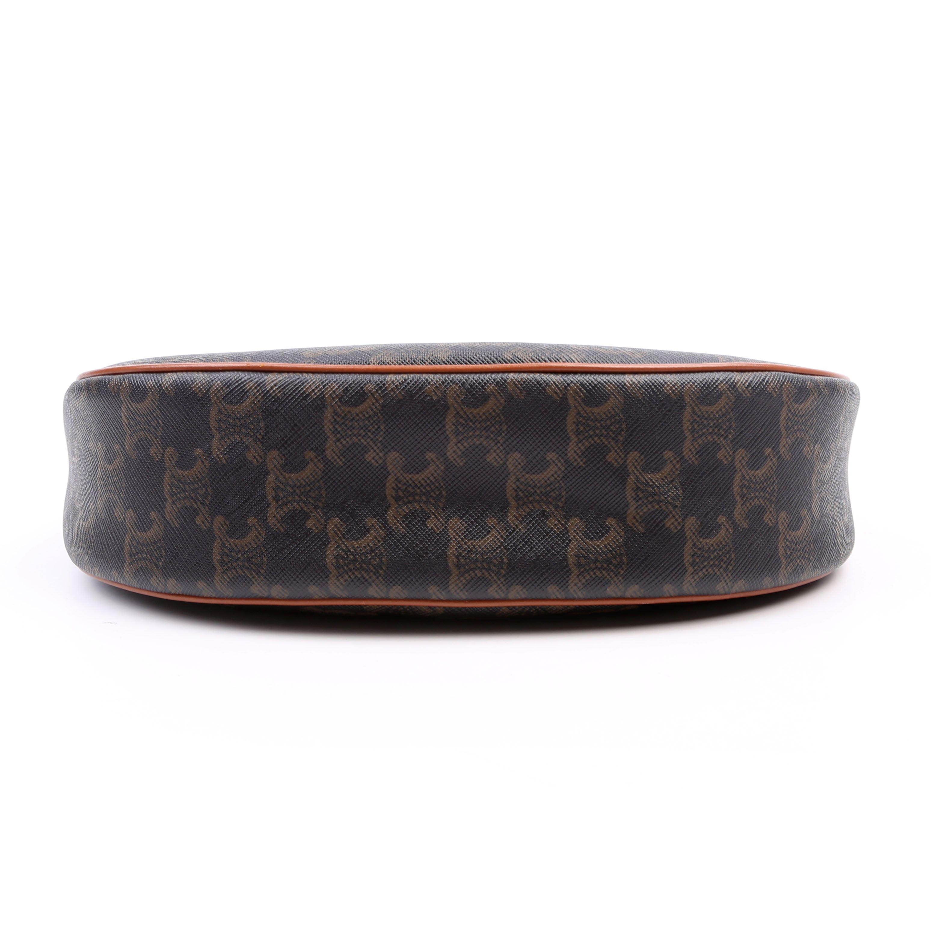 Ava Triomphe Medium Canvas/Calfskin Brown