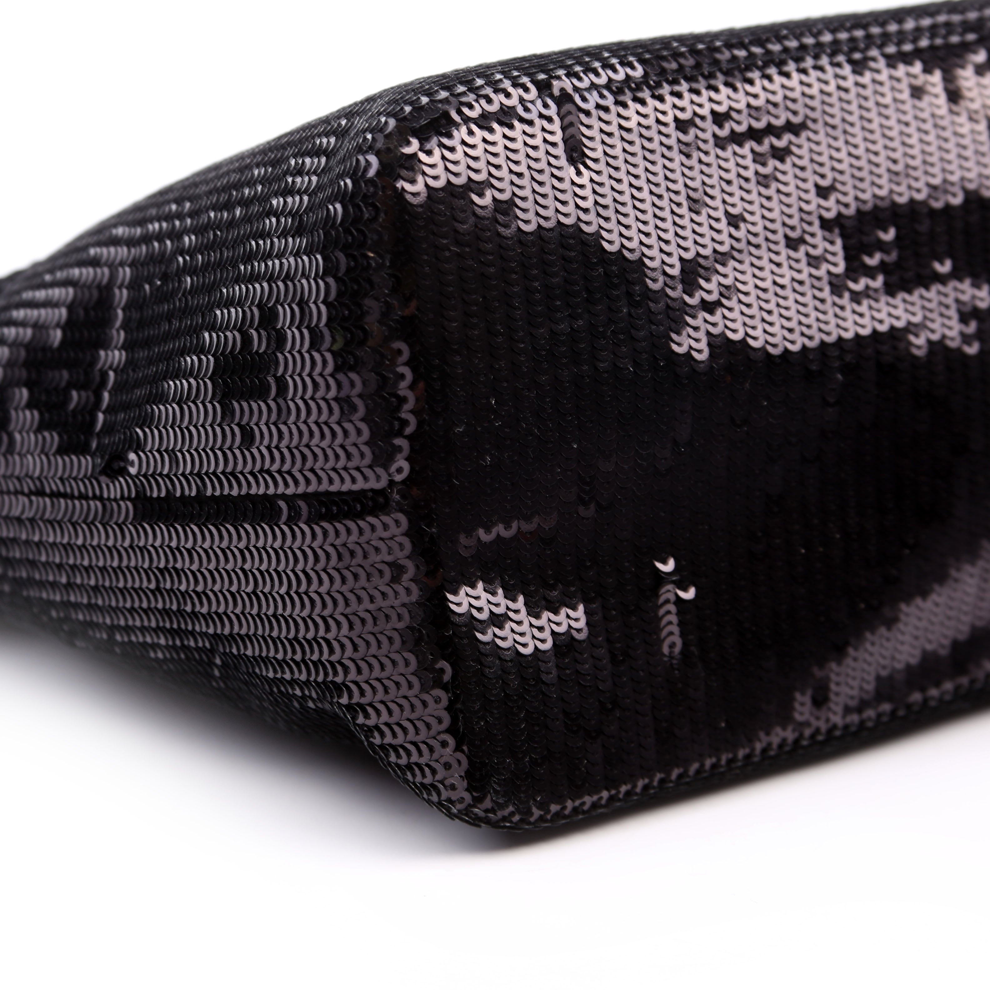 League Spirit Sequin Shoulder Bag Black/White
