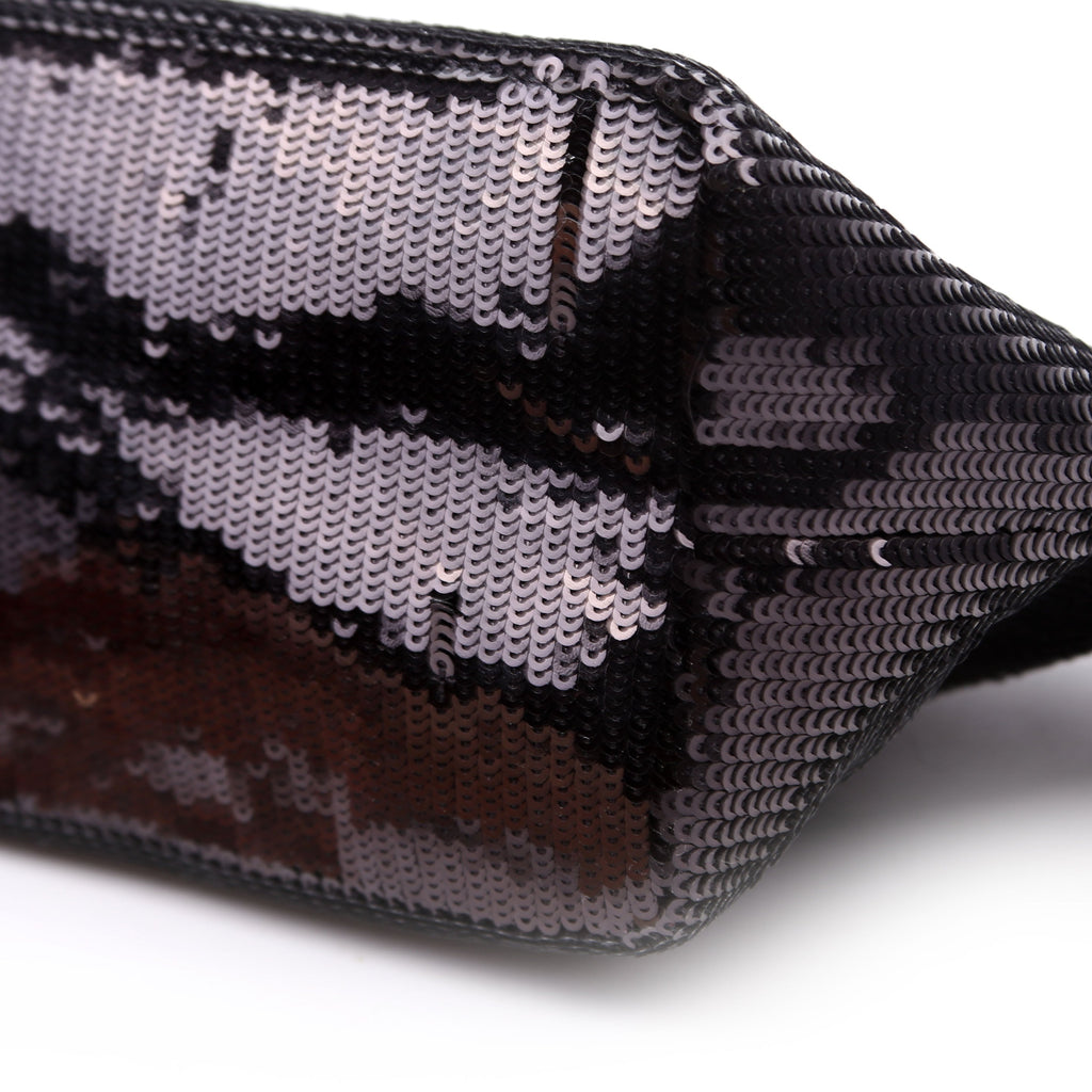 League Spirit Sequin Shoulder Bag Black/White