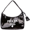 Prada Re-Edition 2000 Sequin Mini Bag Black/White