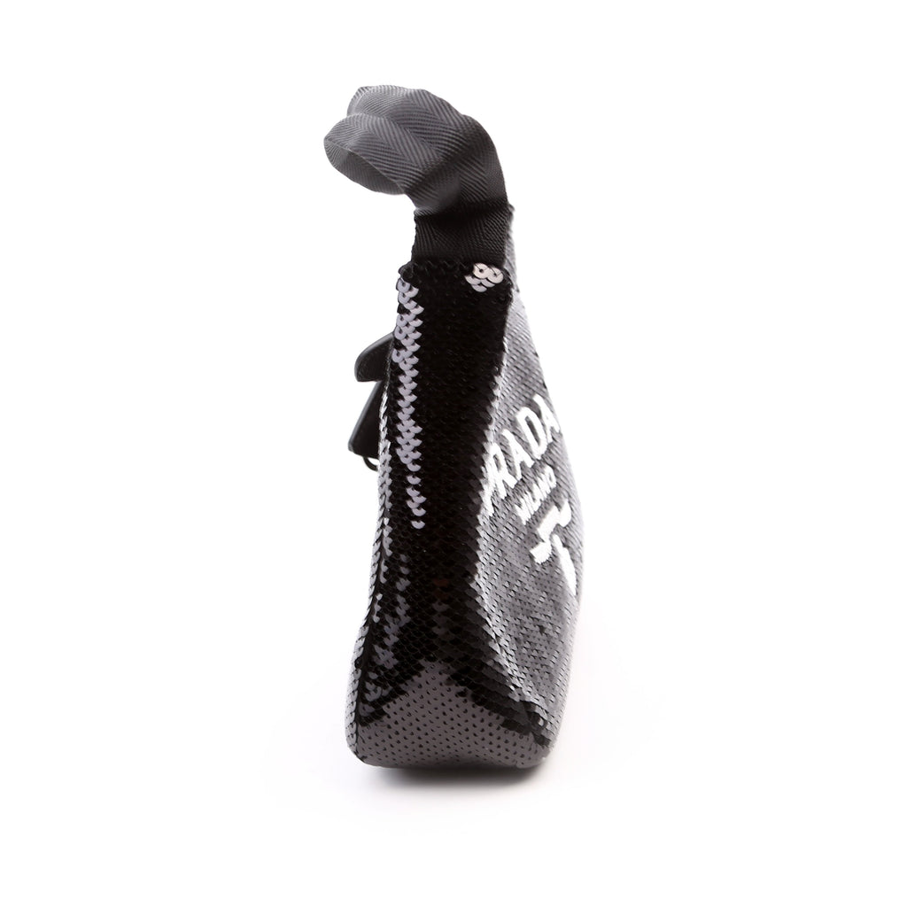 Prada Re-Edition 2000 Sequin Mini Bag Black/White