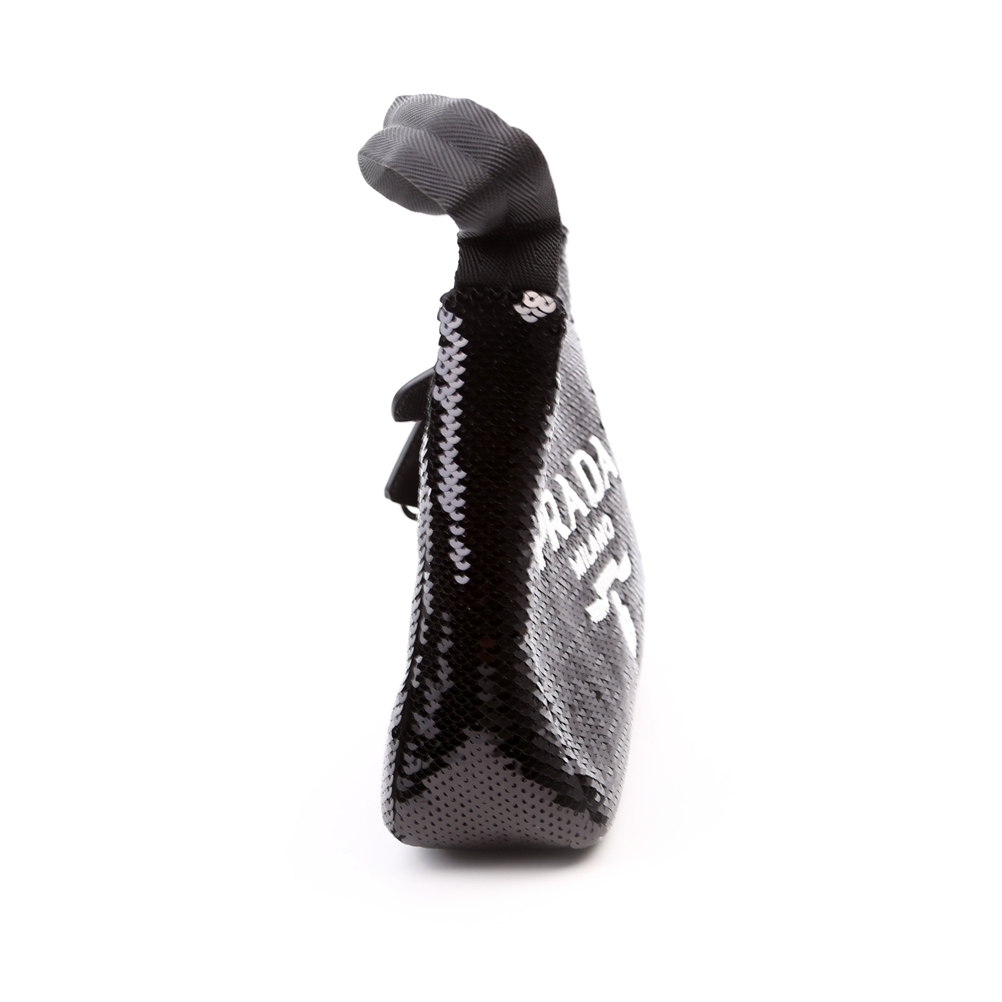 Prada Re-Edition 2000 Sequin Mini Bag Black/White