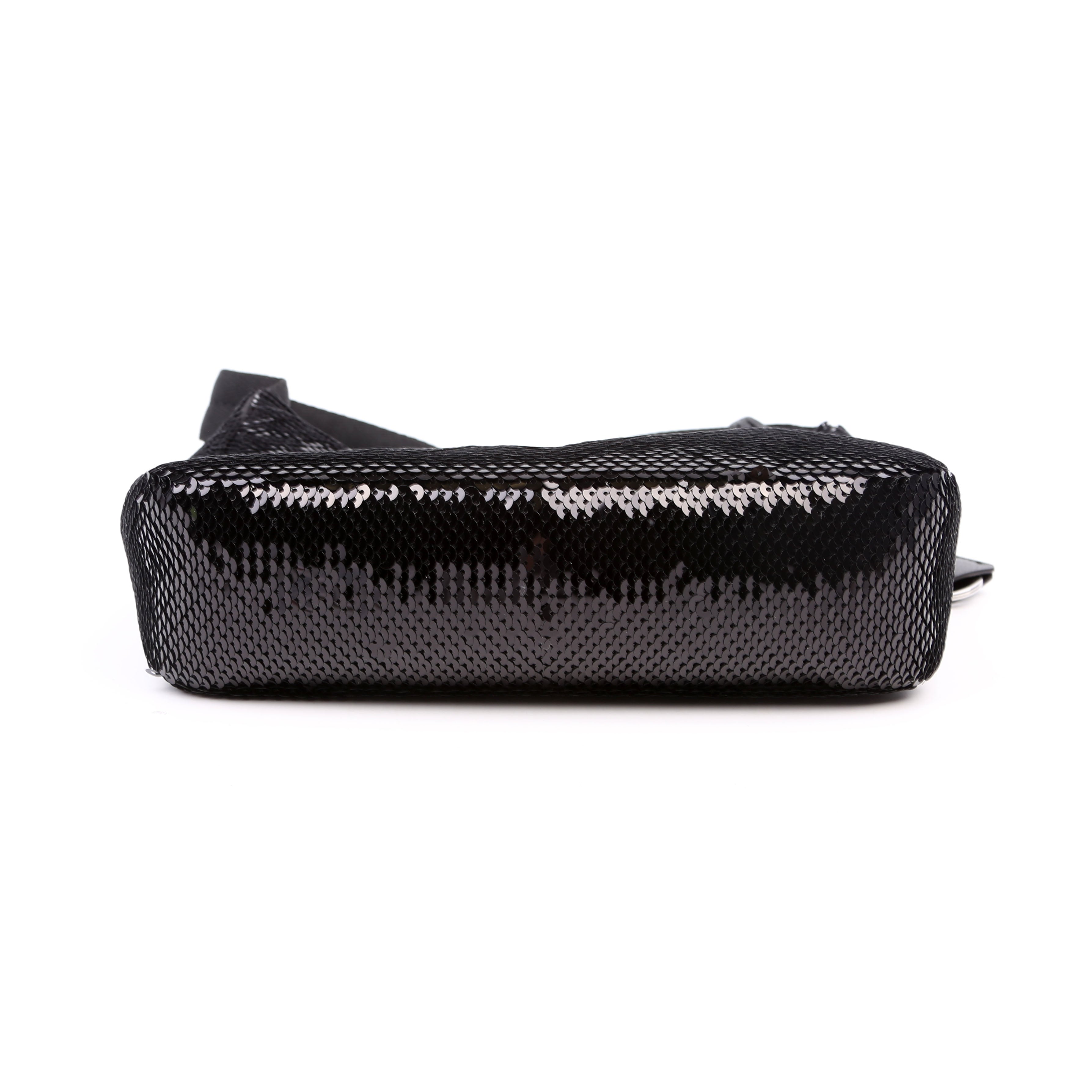 Prada Re-Edition 2000 Sequin Mini Bag Black/White
