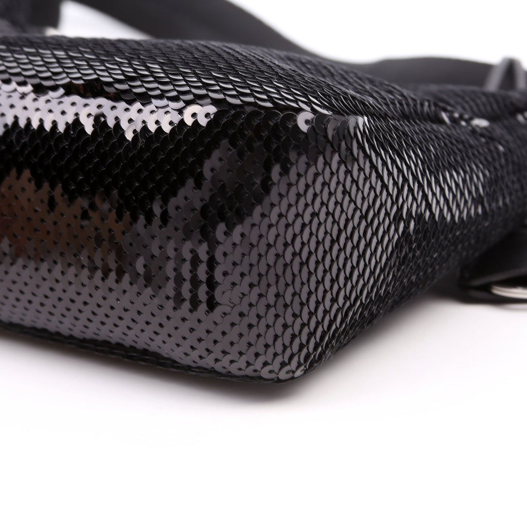 Prada Re-Edition 2000 Sequin Mini Bag Black/White
