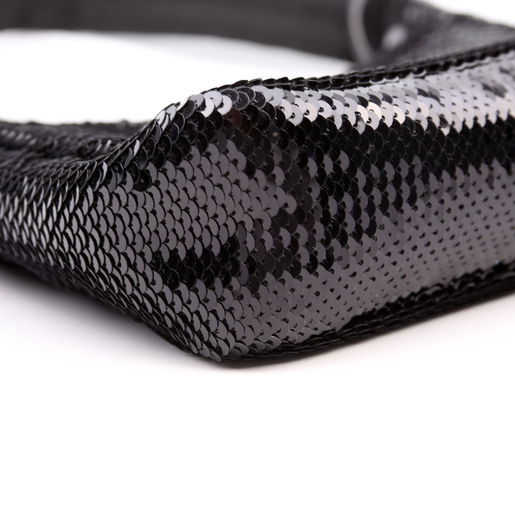 Prada Re-Edition 2000 Sequin Mini Bag Black/White