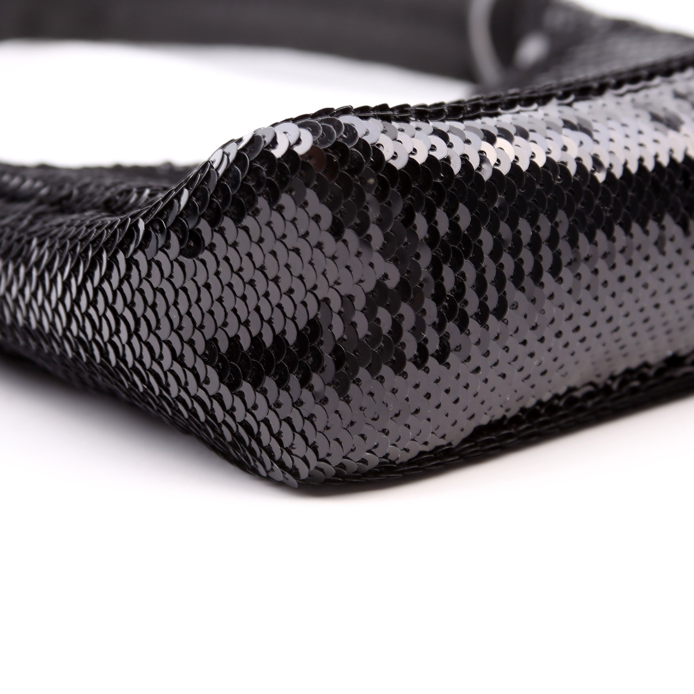 Prada Re-Edition 2000 Sequin Mini Bag Black/White