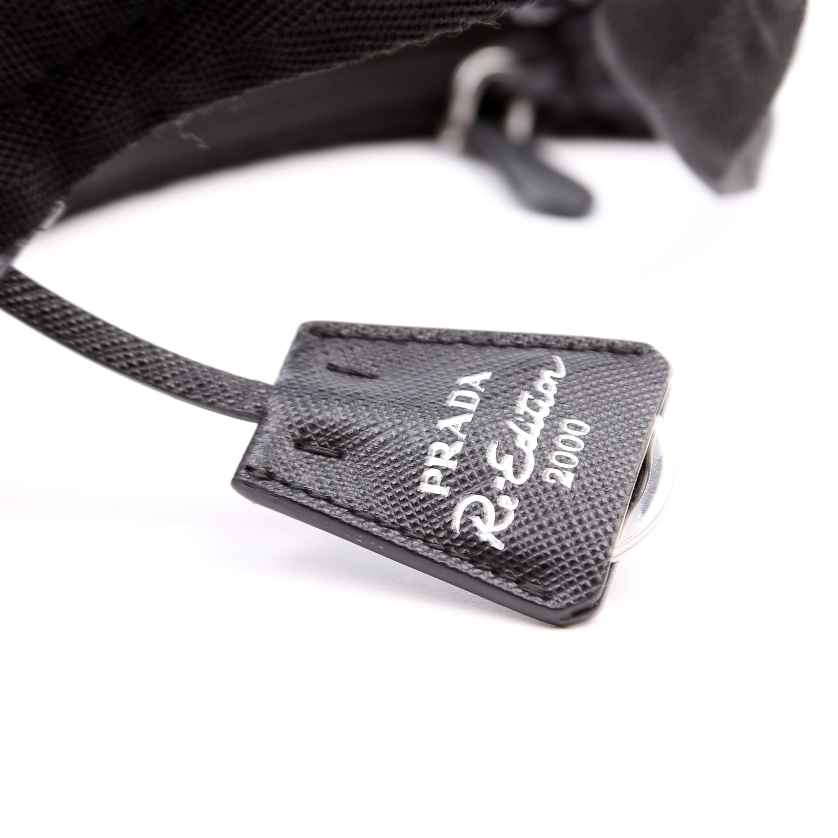 Prada Re-Edition 2000 Sequin Mini Bag Black/White