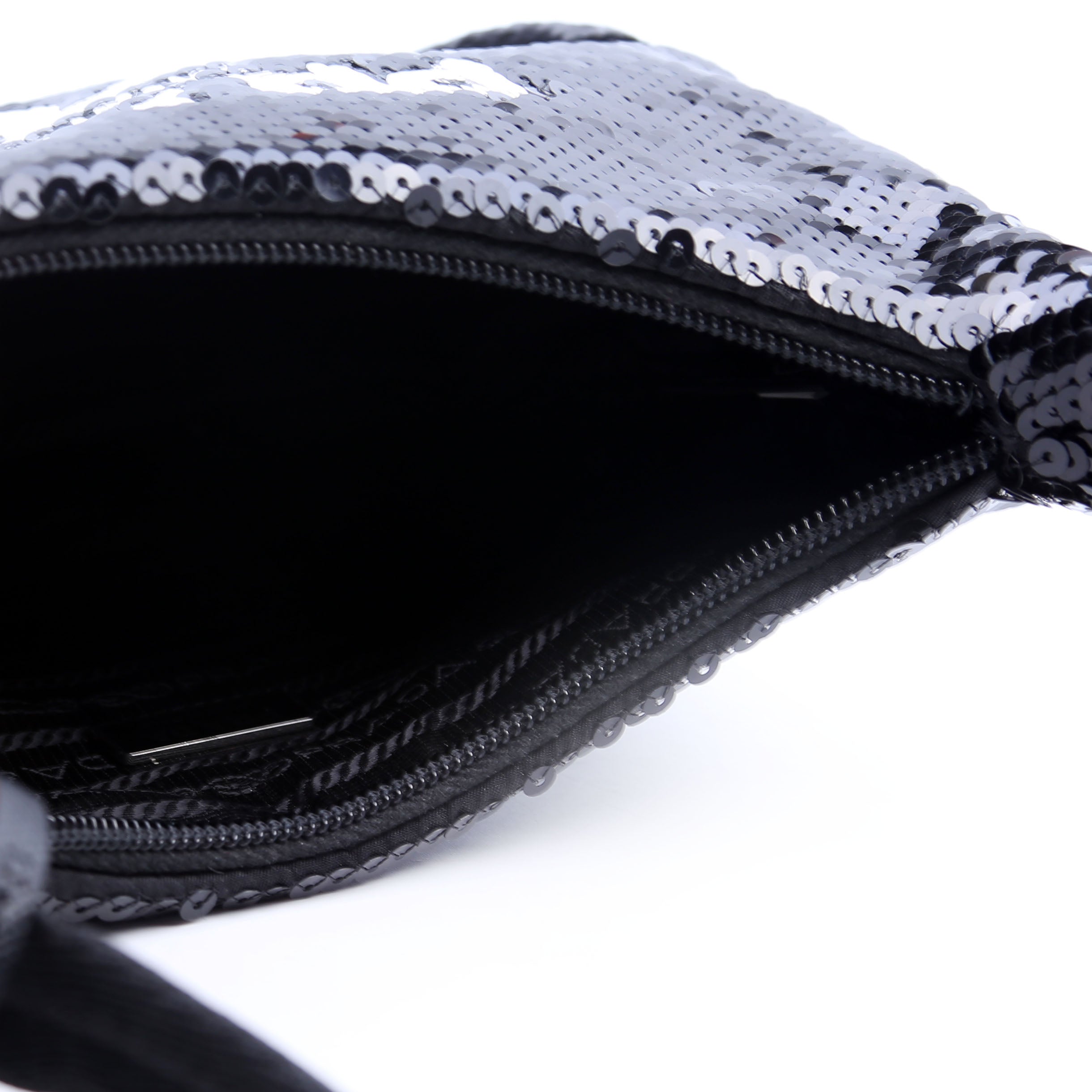 Prada Re-Edition 2000 Sequin Mini Bag Black/White