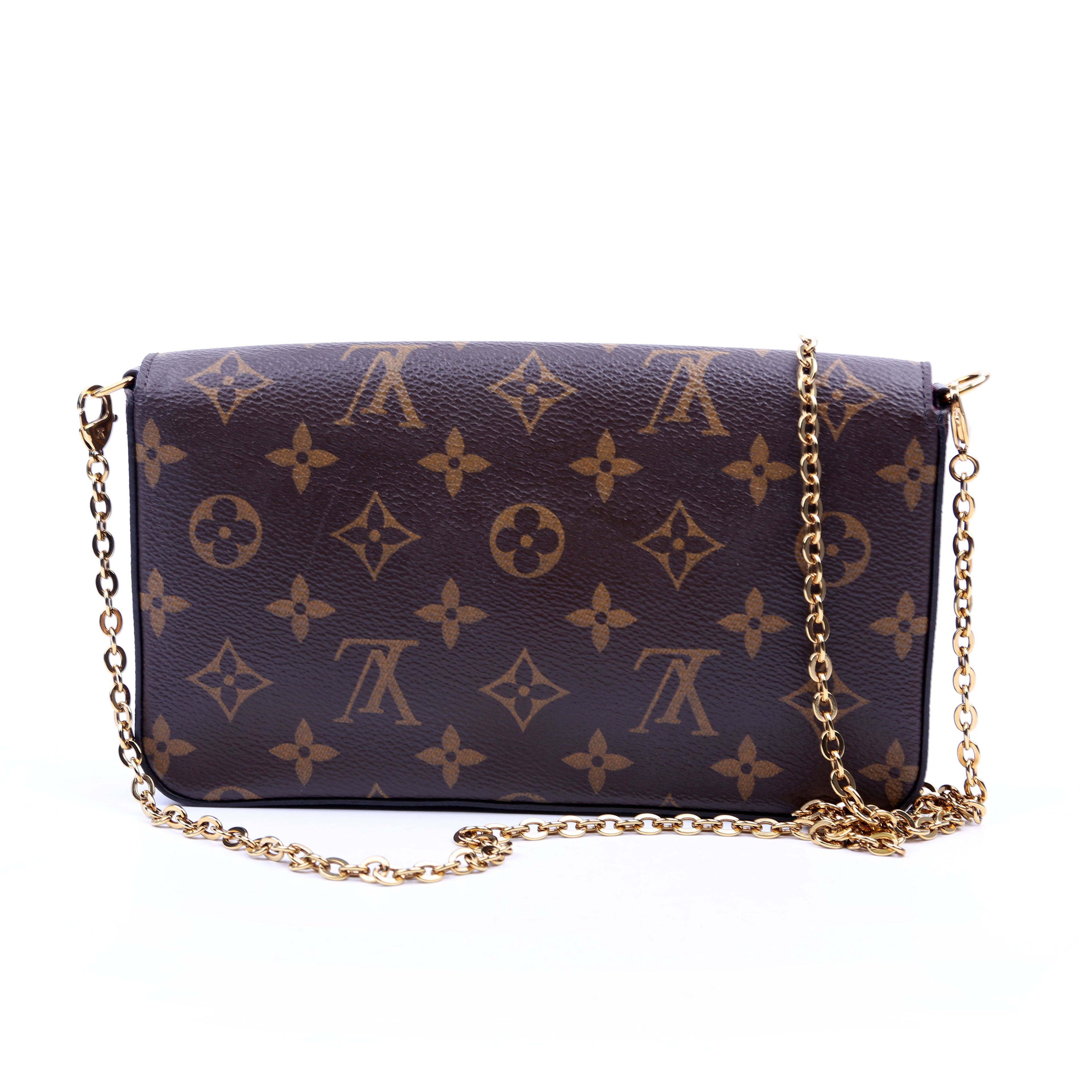 Pochette Felicie Monogram Berry