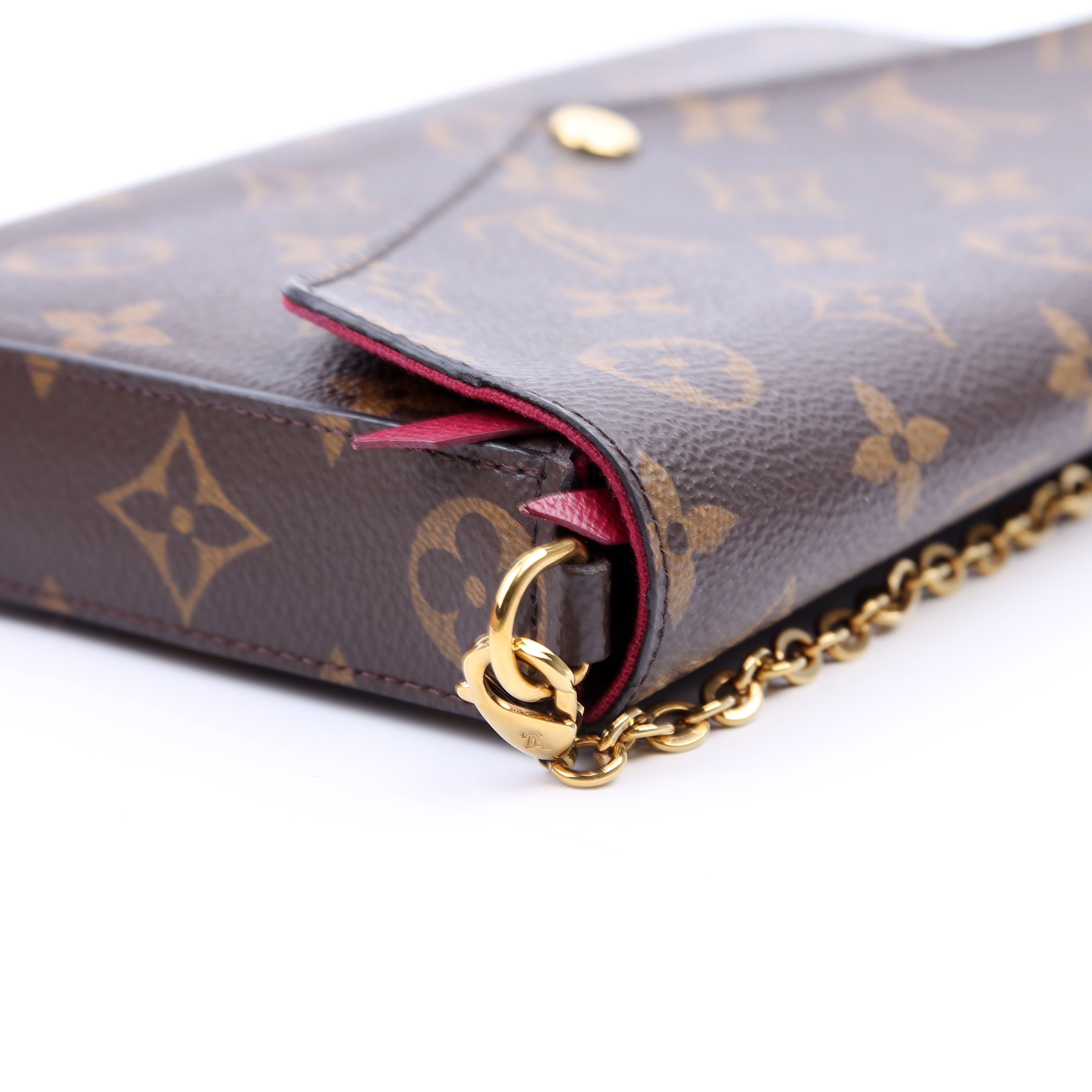 Pochette Felicie Monogram Berry