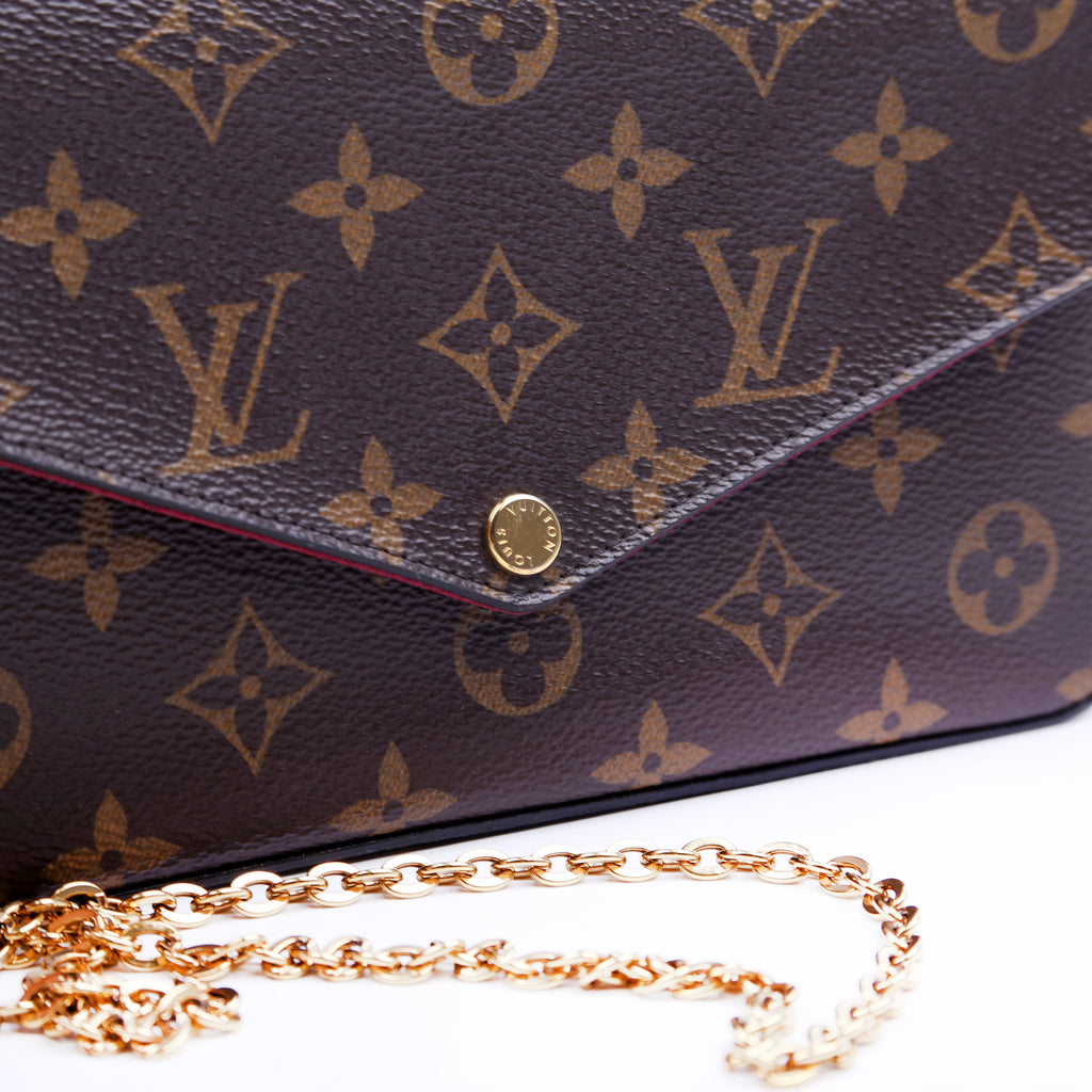 Pochette Felicie Monogram Berry