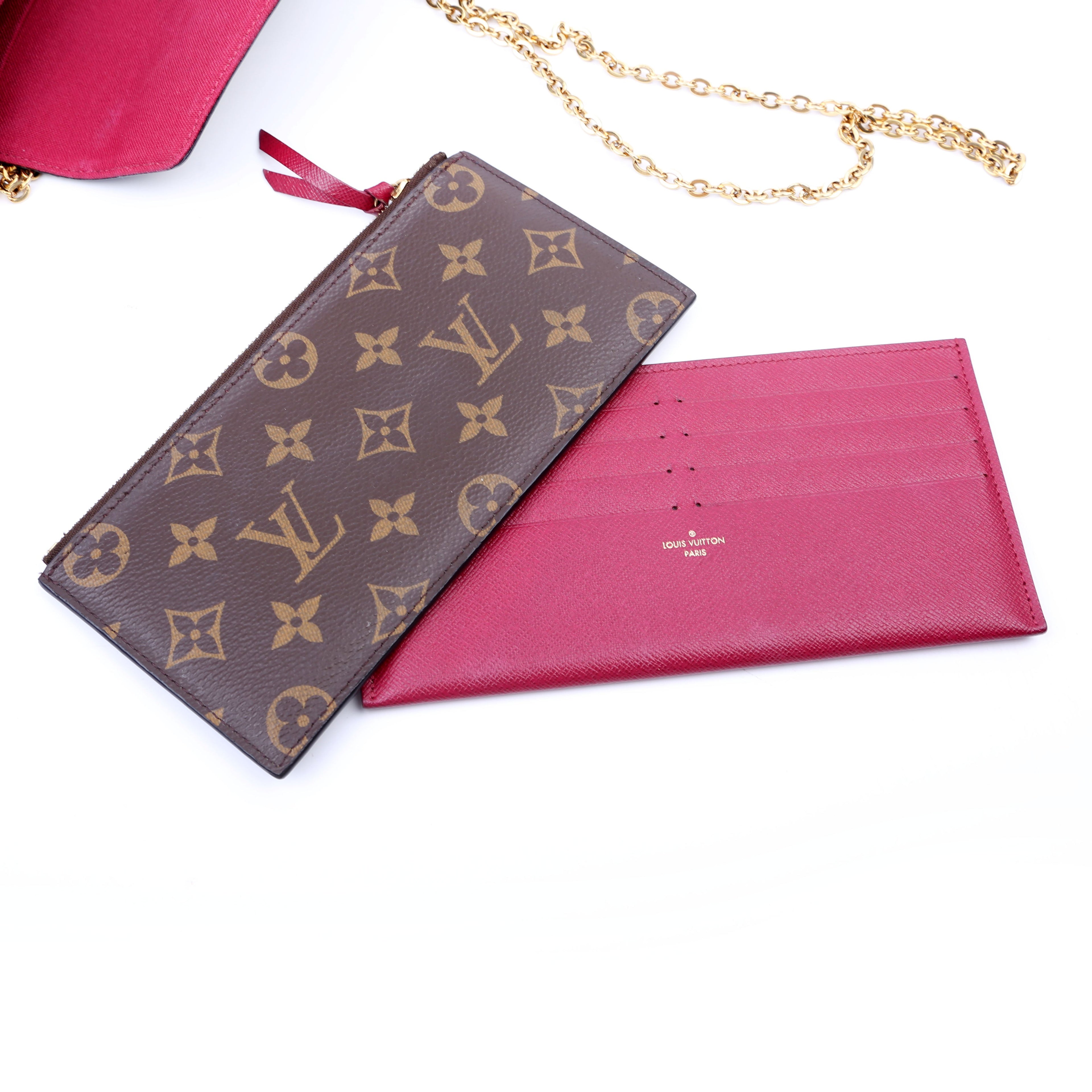 Pochette Felicie Monogram Berry