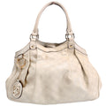 211944 Sukey GG Leather Medium Nude