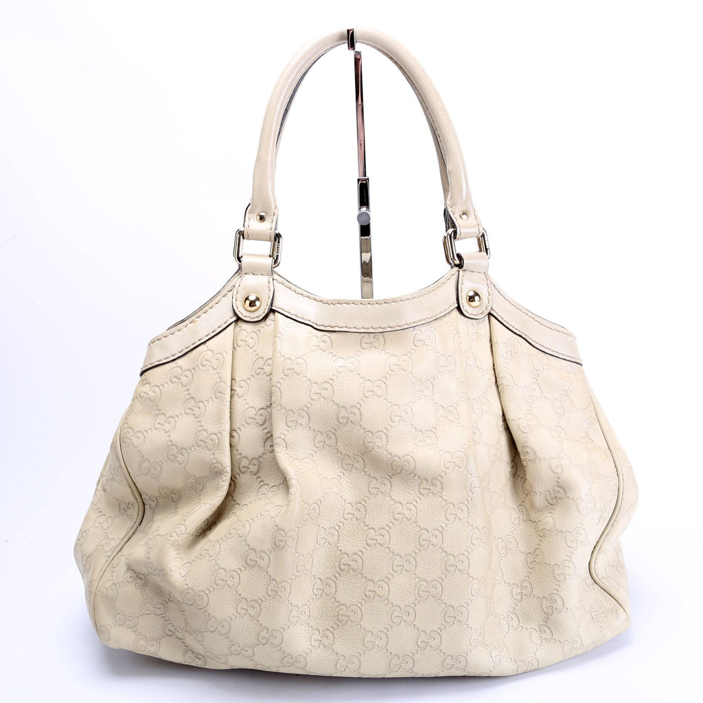211944 Sukey GG Leather Medium Nude