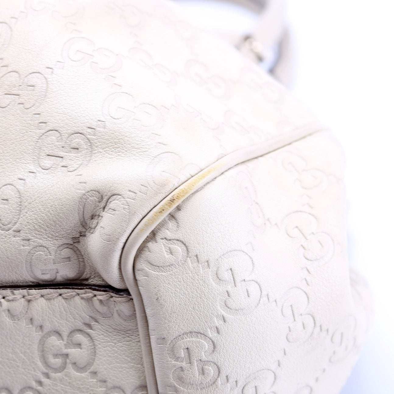 211944 Sukey GG Leather Medium Nude