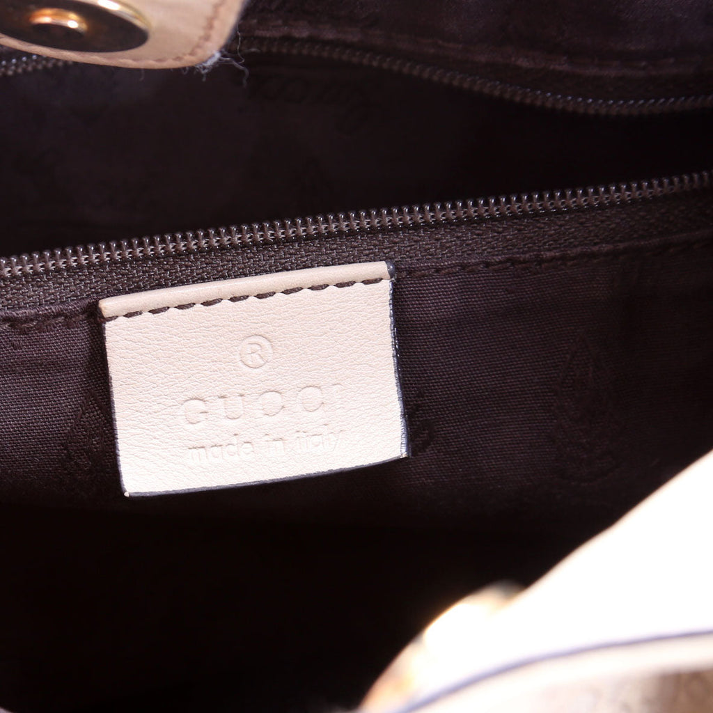 211944 Sukey GG Leather Medium Nude