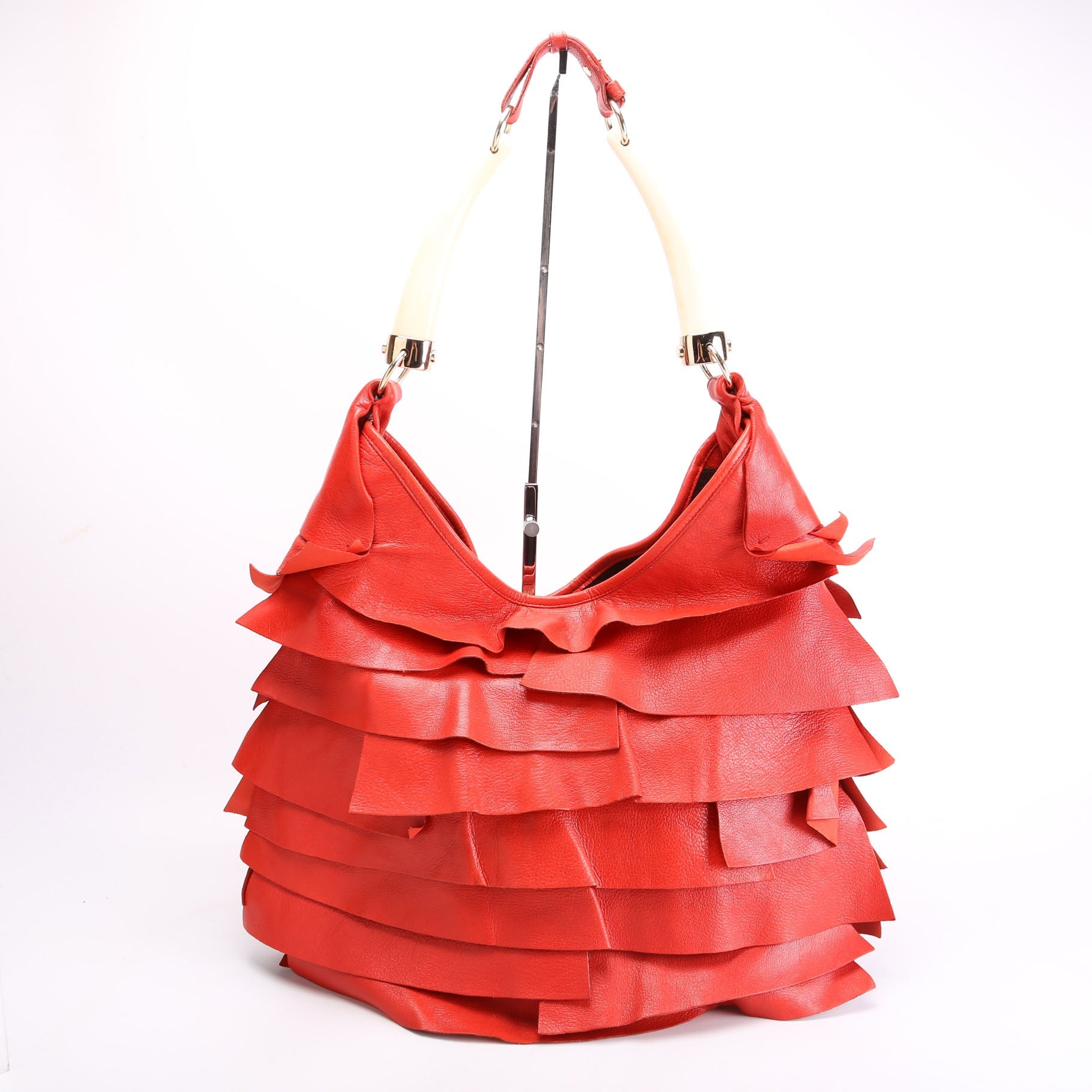 Saint Tropez Hobo Red