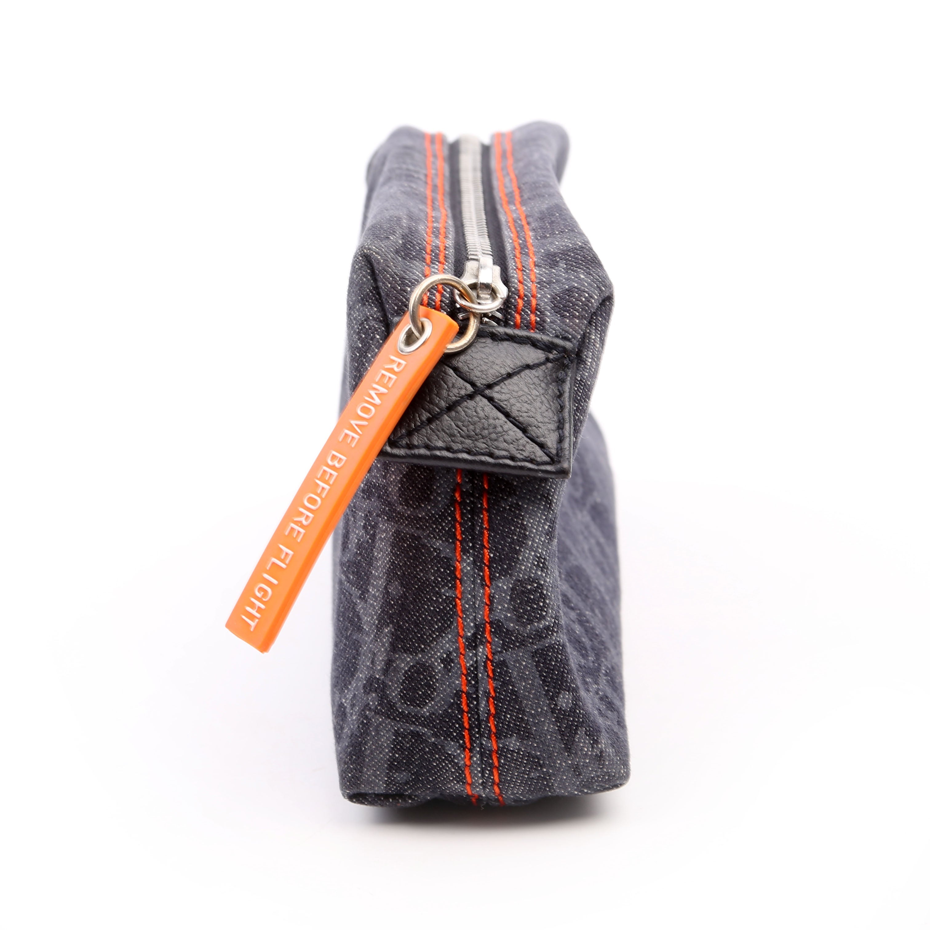 Flight Trotter Cosmetic Pouch Denim Monogram Blue